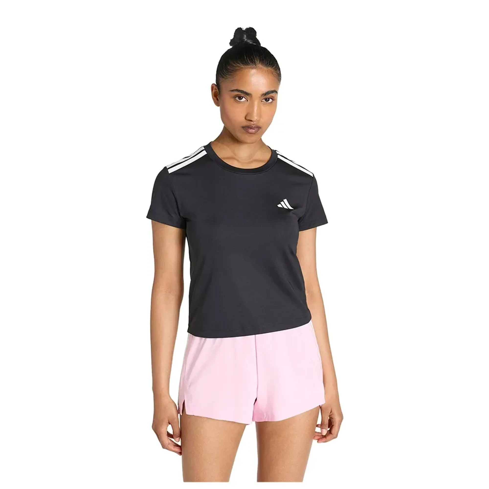 Adidas Hyperglam 3 Stripes Short Sleeve T-shirt