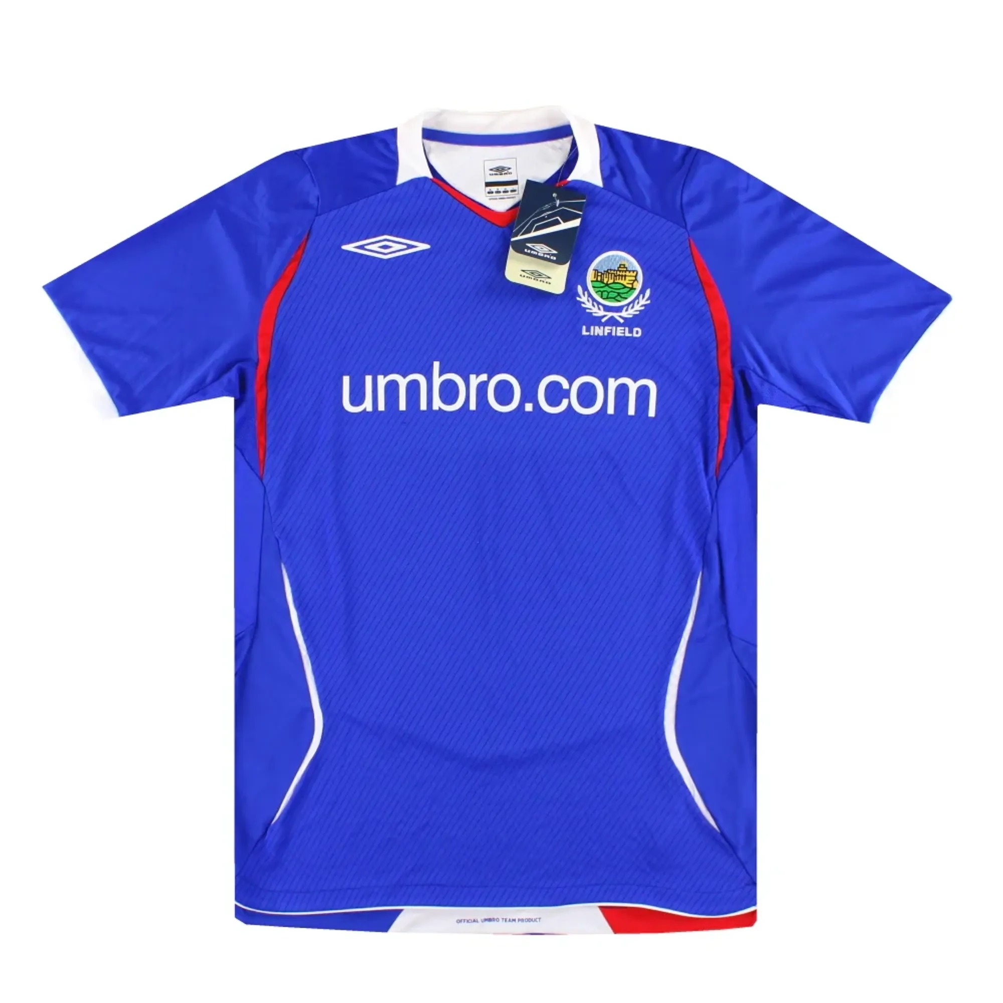 2008-10 Linfield Umbro Home Shirt *w/tags* M - Irish Clubs / w/tags 