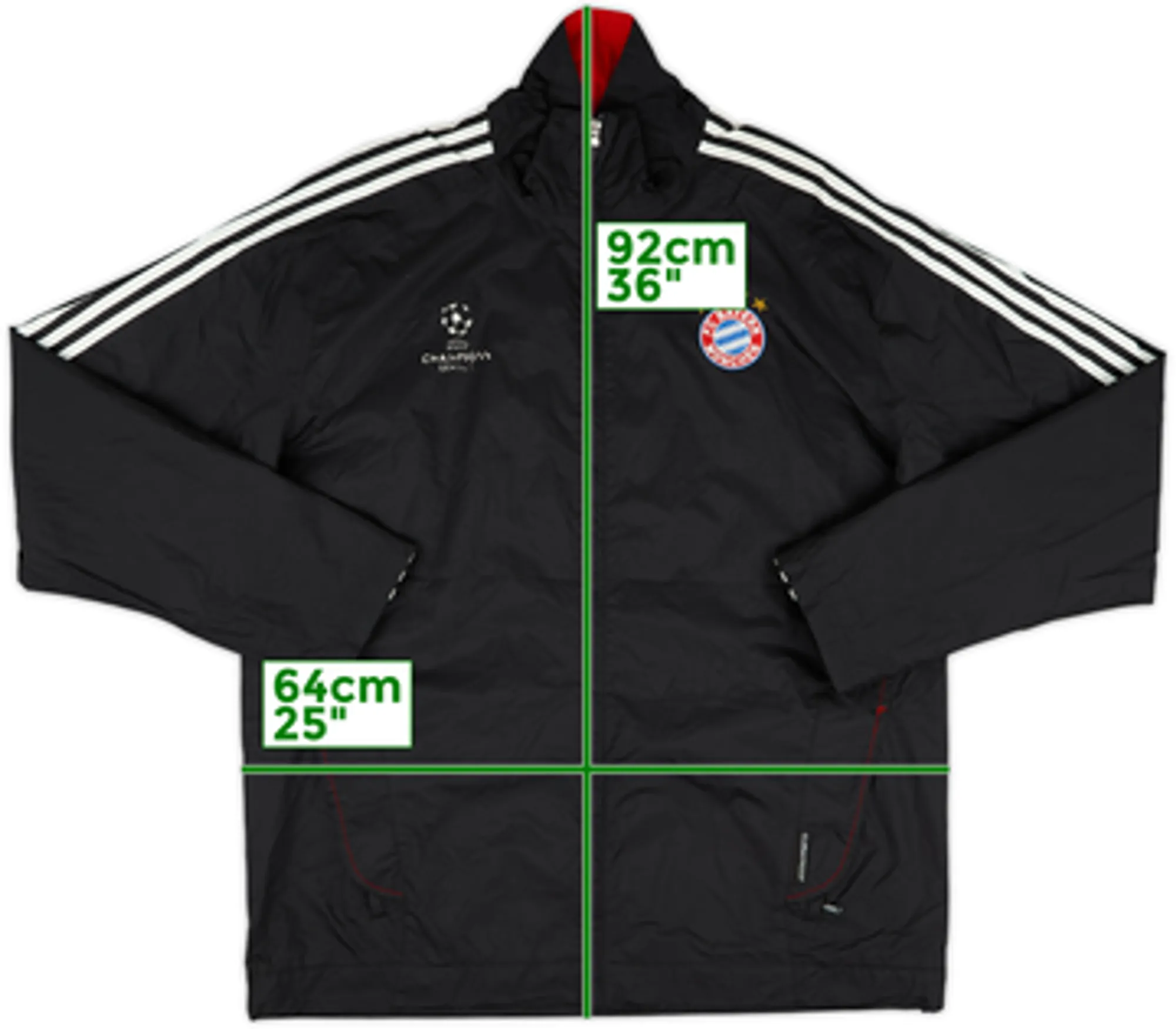 2011-12 Bayern Munich CL adidas Rain Jacket - 6/10 - (M)