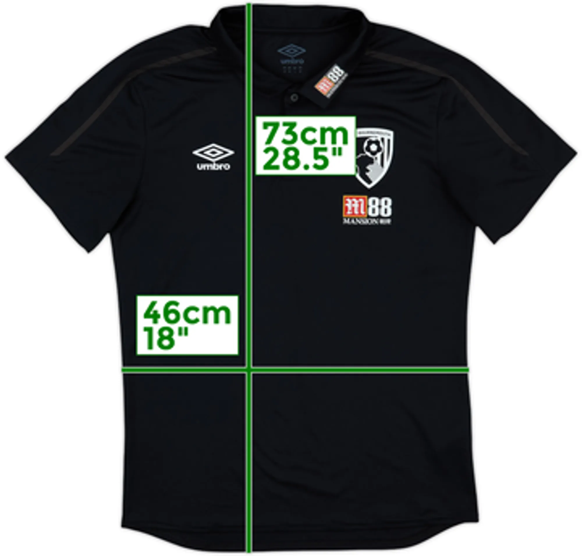 2017-18 Bournemouth Umbro Polo Shirt - 9/10 - (M)