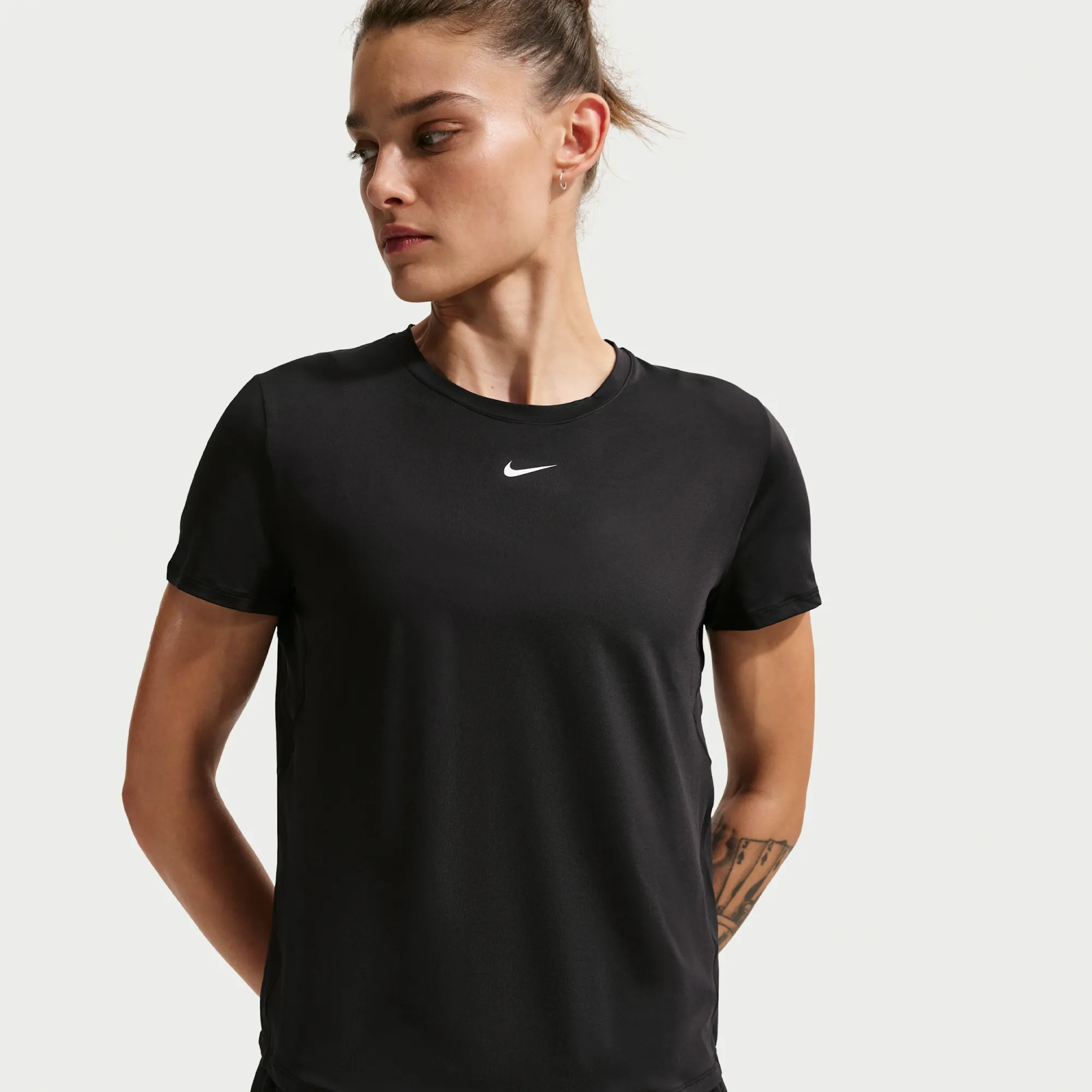 Nike One Classic Women's Dri-FIT Short-Sleeve Top - Black