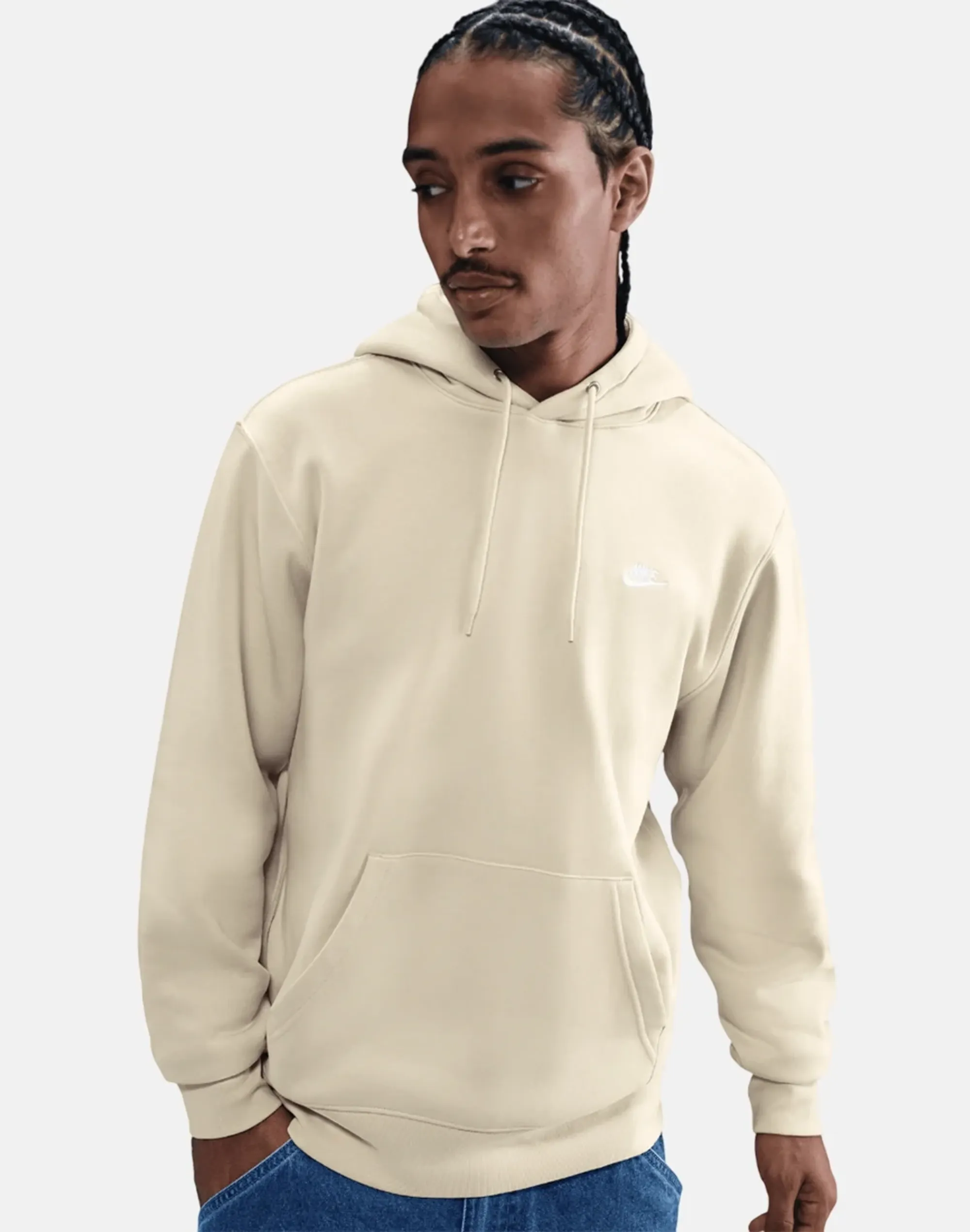 Nike Sportswear Fleece Pullover Hoodie - Brown - Mens