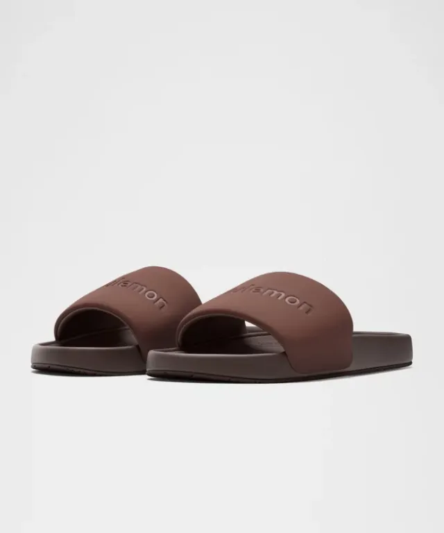 Lululemon Men\'s Restfeel Slide Graphic, Walnut Crunch/Espresso/Walnut Crunch, 11 Men main image 3