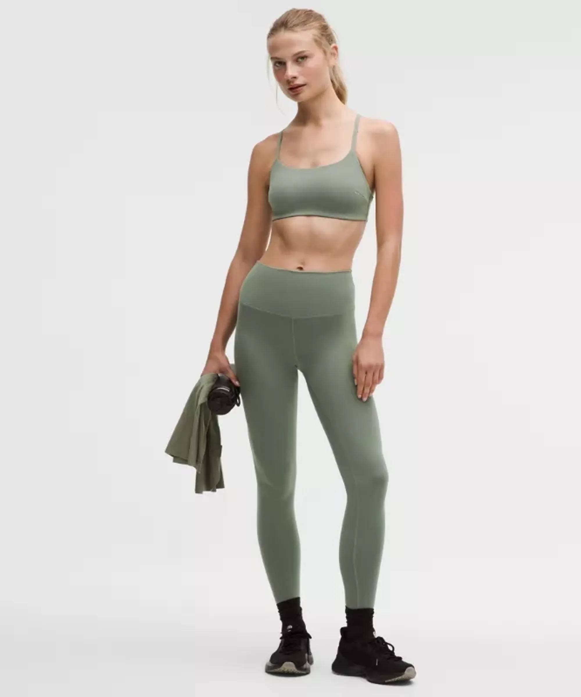 lululemon – Women's Wunder Train High-Rise Tight Leggings – 28" – Color Green/Pastel – Size 0