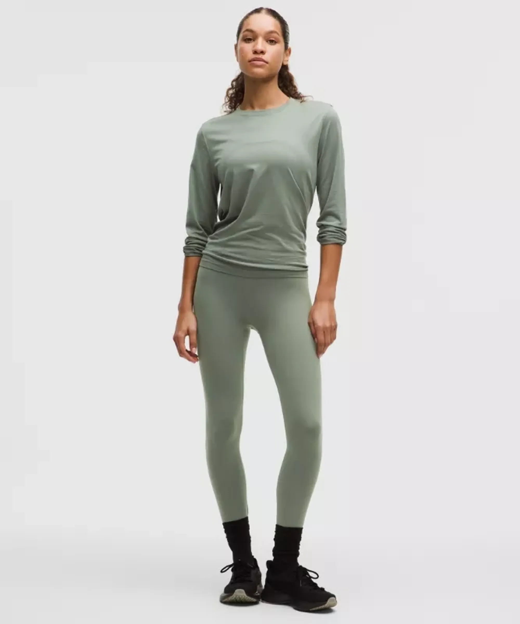 lululemon – Women's Wunder Train No Line High-Rise Tight Leggings – 25" – Color Green/Pastel – Size 0