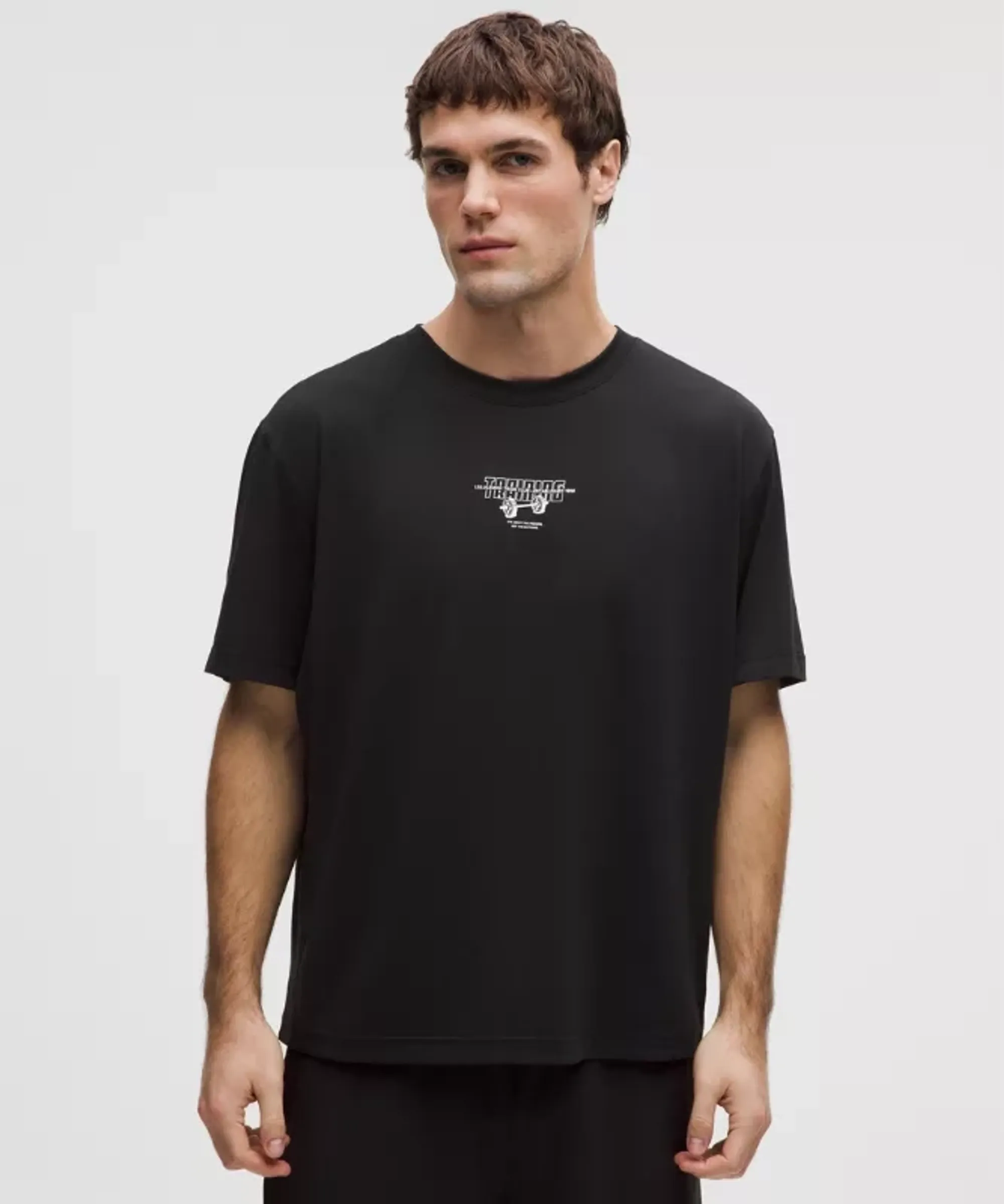 lululemon – Men's EasySet Train Short-Sleeve Shirt Graphic – Color Black – Size Large