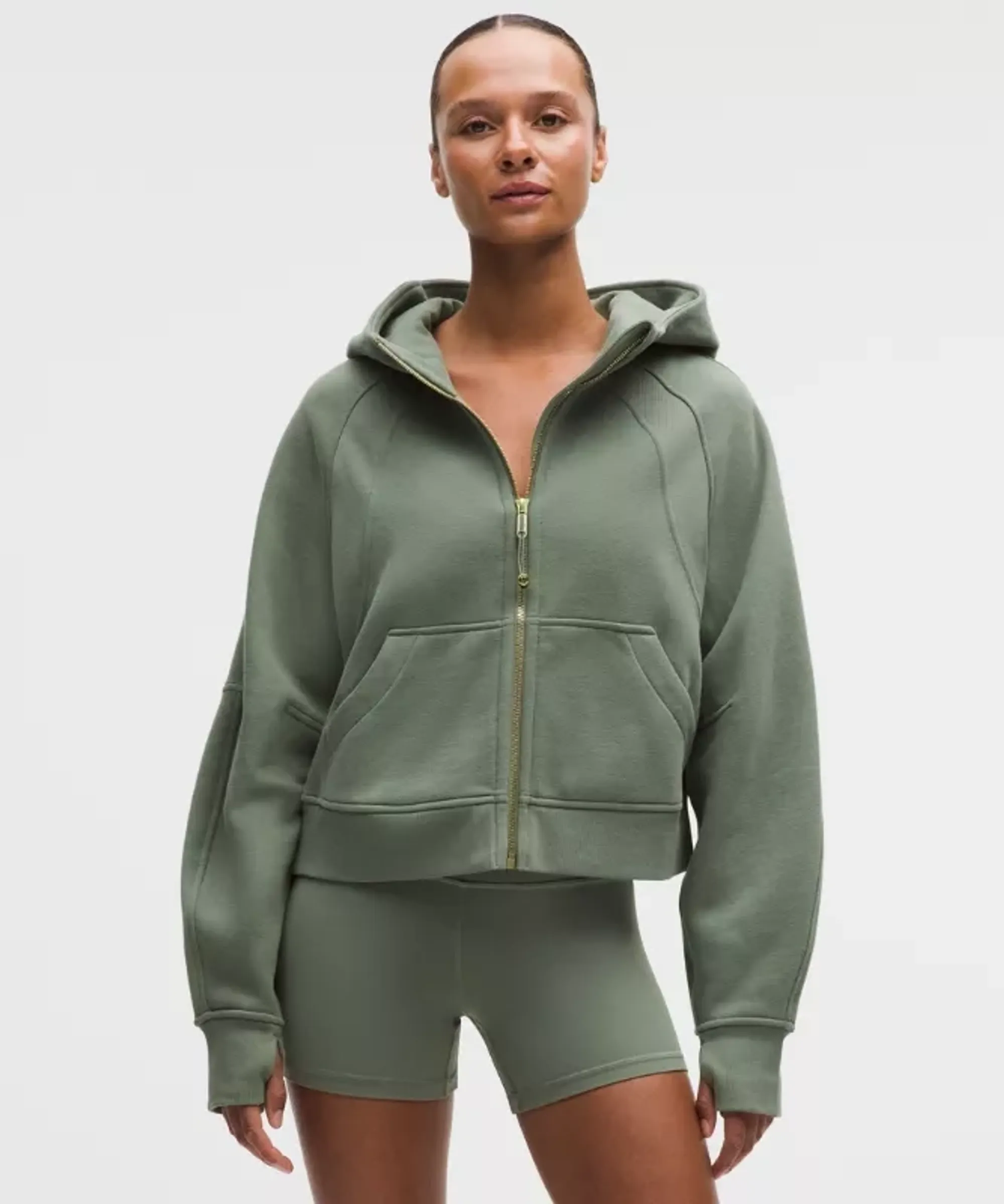 lululemon – Women's Scuba Oversized Full-Zip Hoodie – Color Gold