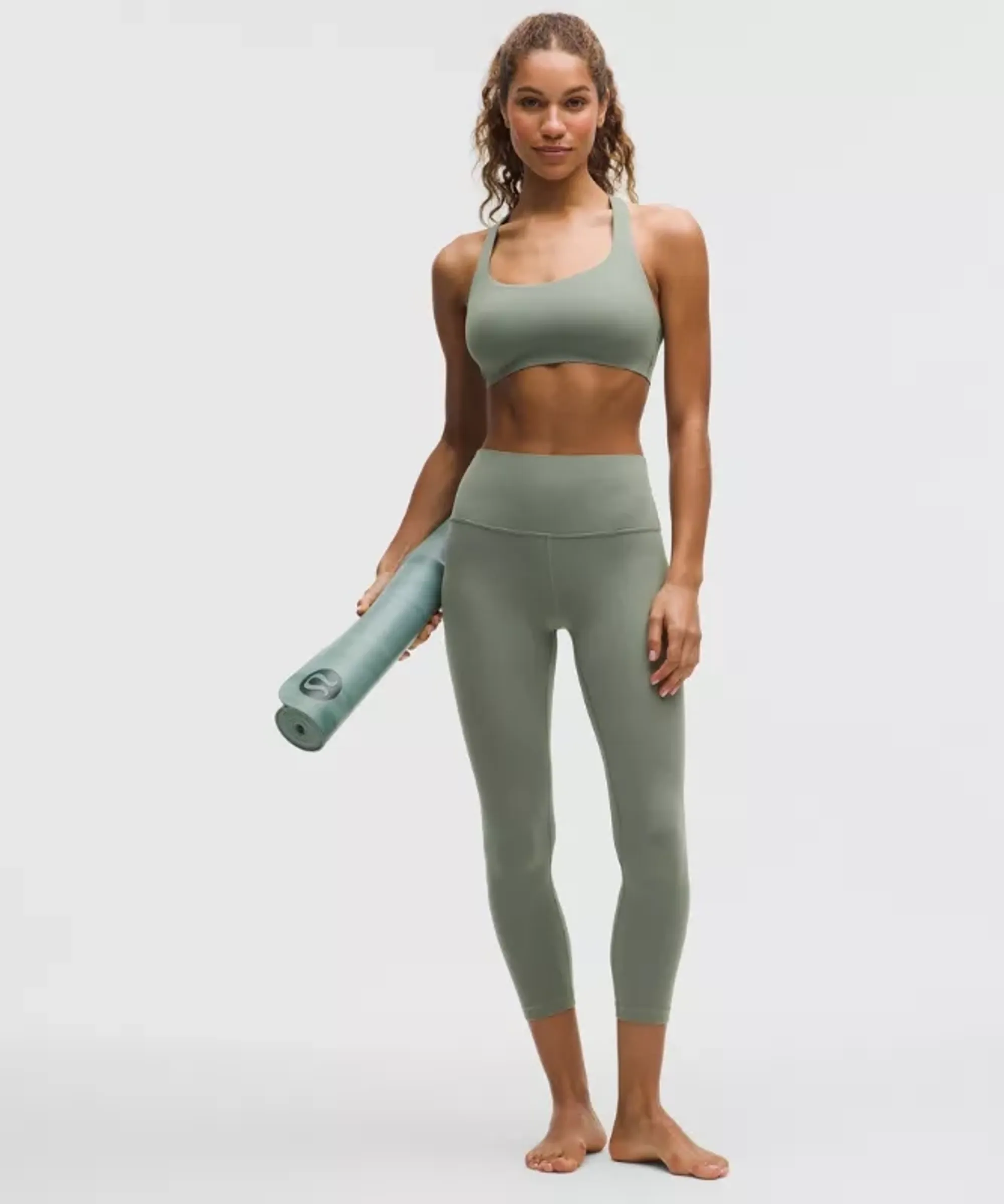 lululemon – Women's Align High-Rise Crop Leggings – 23" – Color Green/Pastel – Size 0