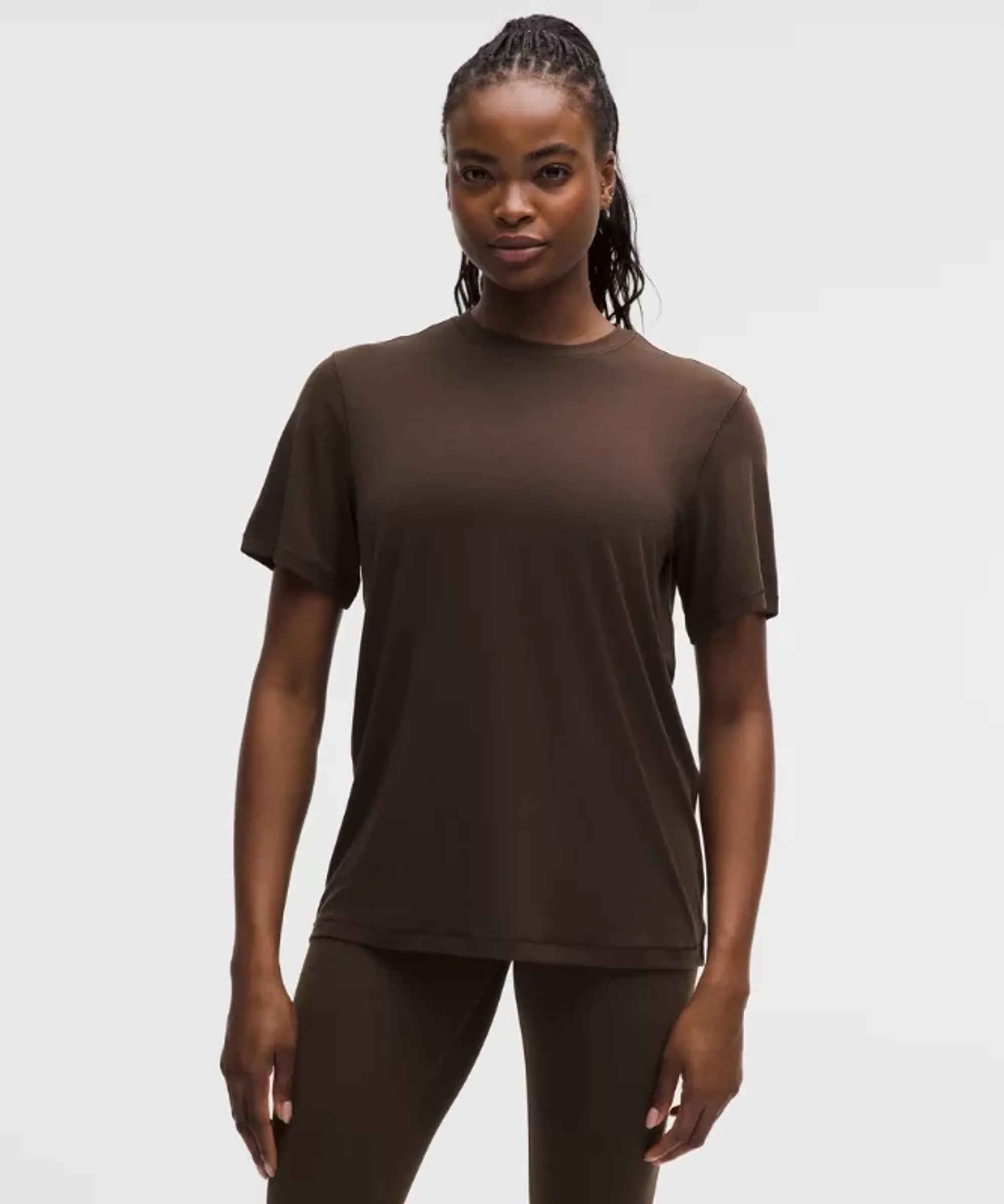 lululemon – Women's Jersey Training Short-Sleeve Shirt – Color Brown – Size 0