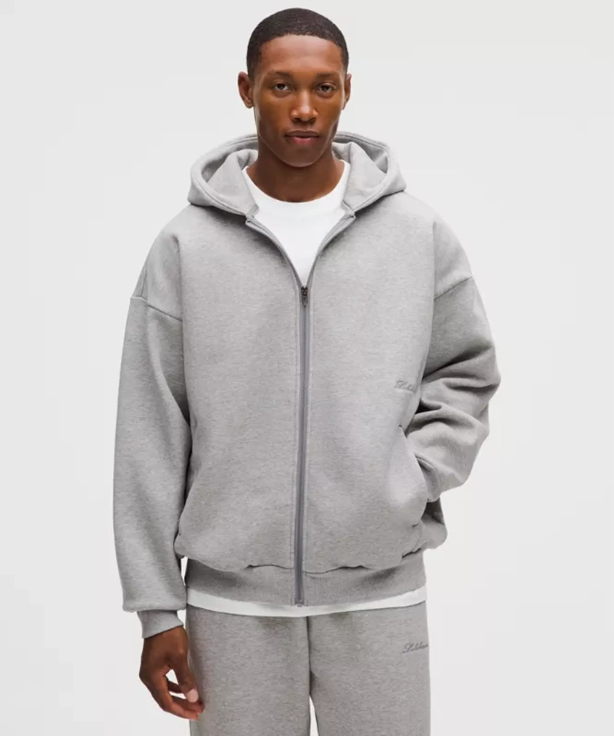 lululemon – Men's Big Cozy Full-Zip Hoodie – Color Grey – Size Large