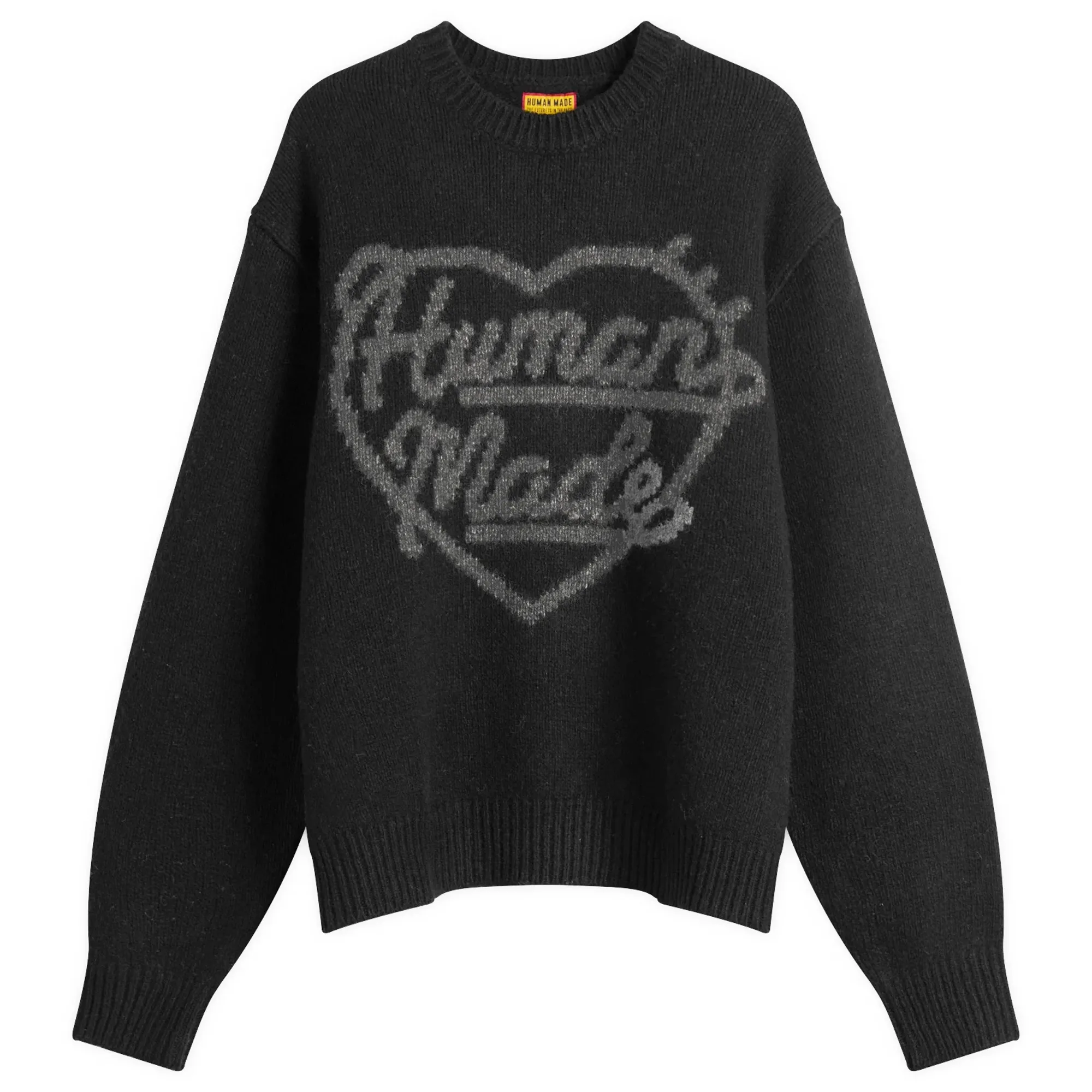 Human Made Men's Heart Knit Sweater Black