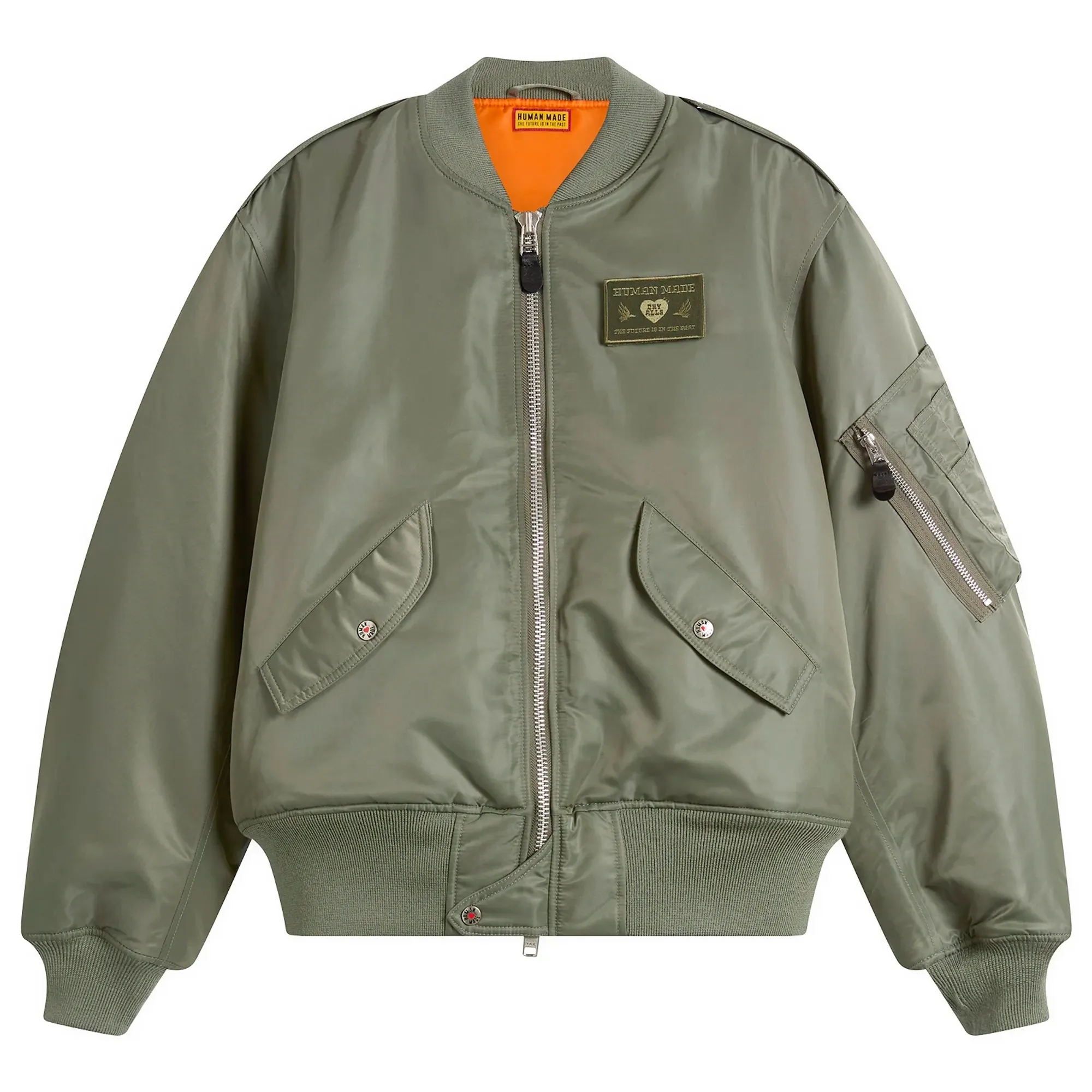 Human Made Men's Flight Jacket Olive Drab