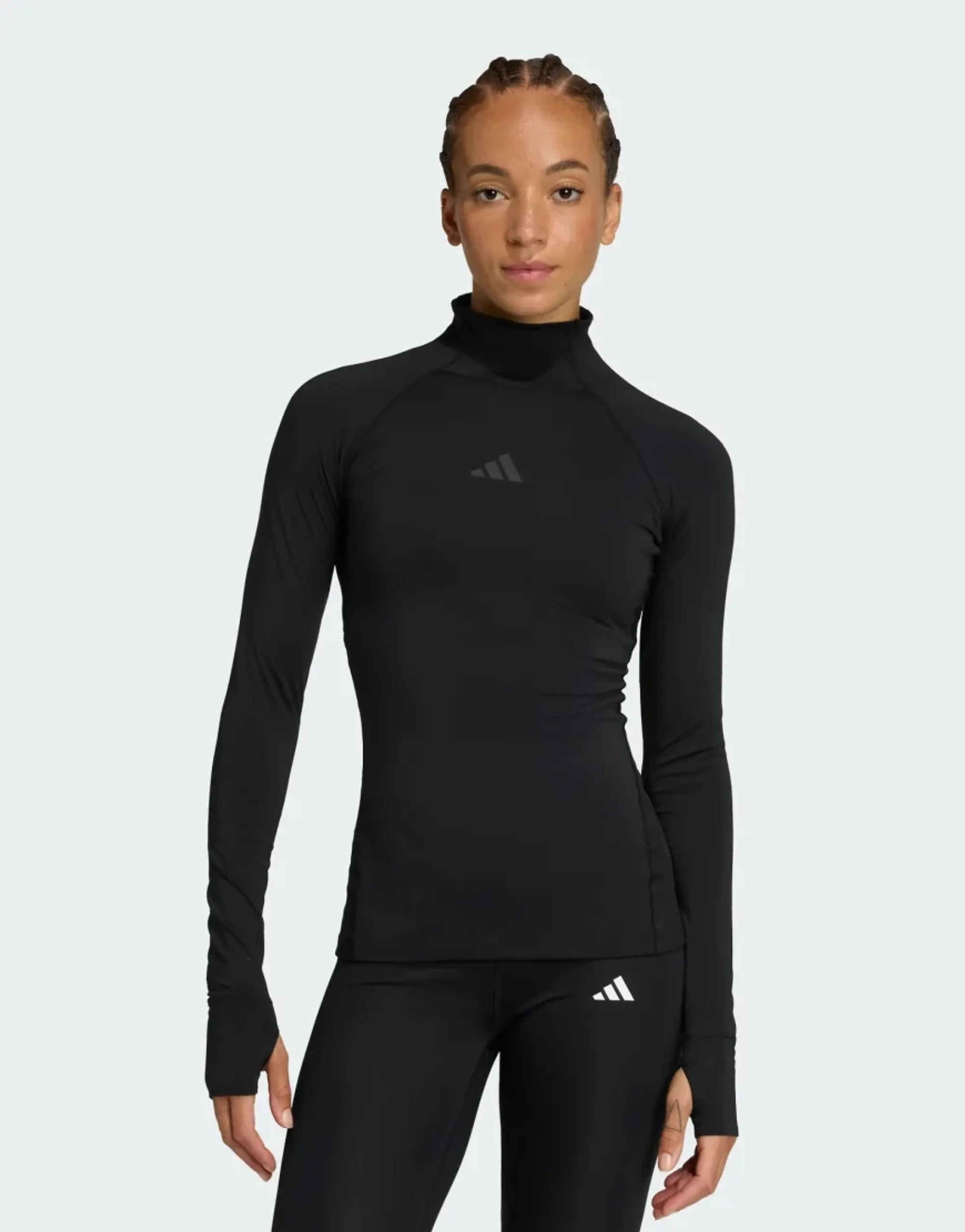 Adidas Performance Adidas Techfit Cold. Rdy Long-Sleeve Top In Black