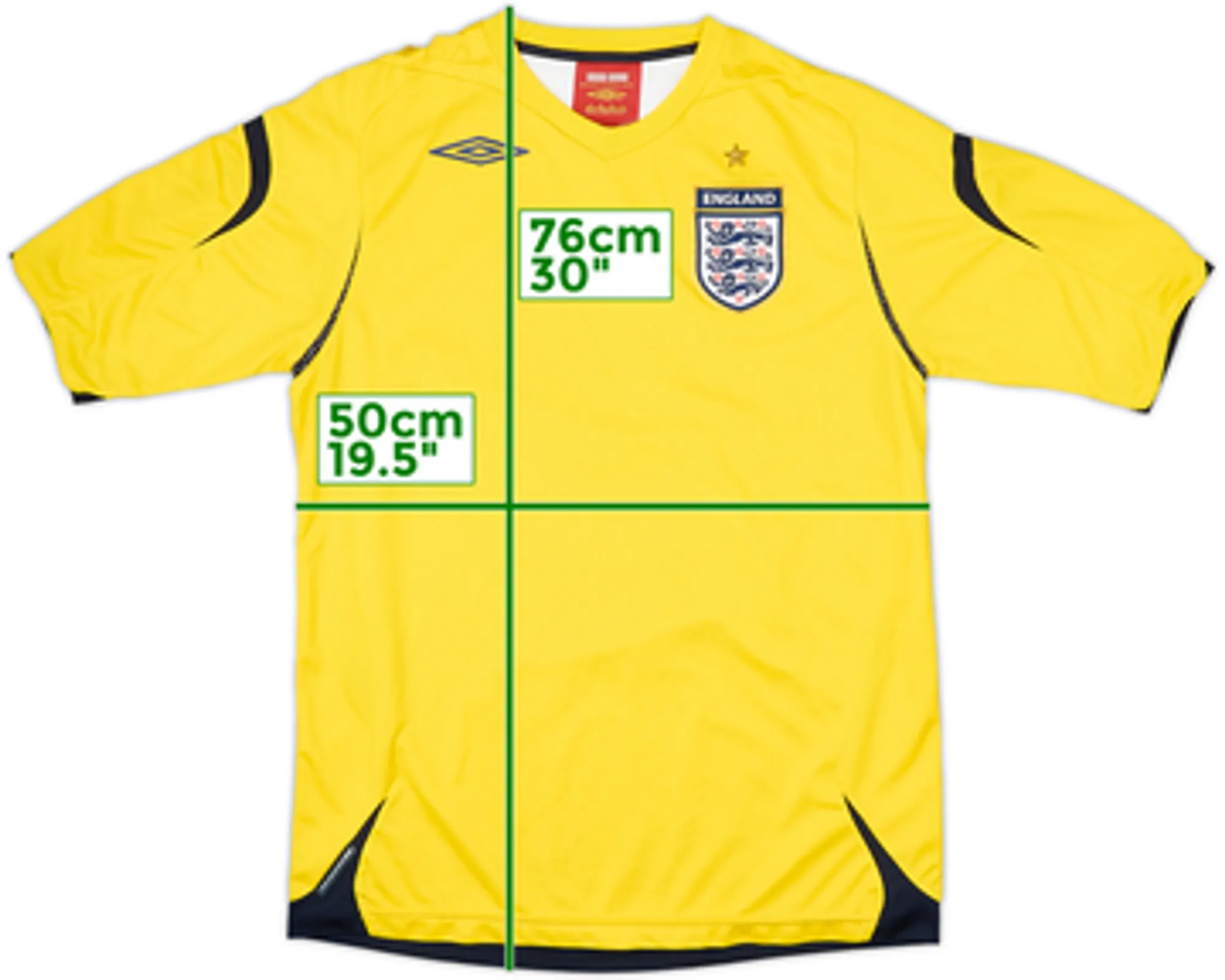 2006-07 England GK S/S Shirt - 5/10 - (M)