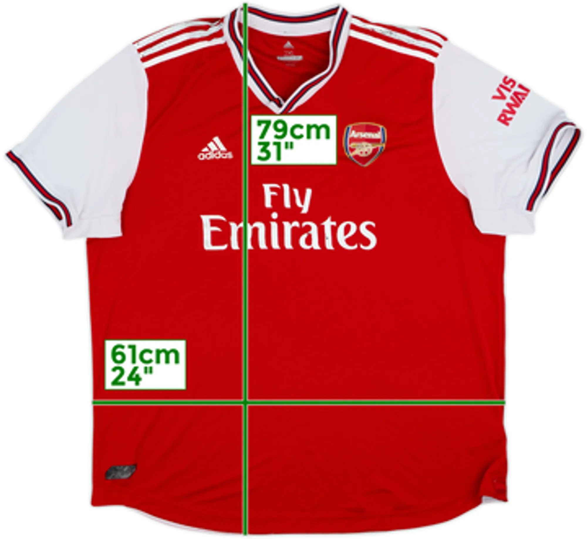 2019-20 Arsenal Authentic Home Shirt - 5/10 - (XL)