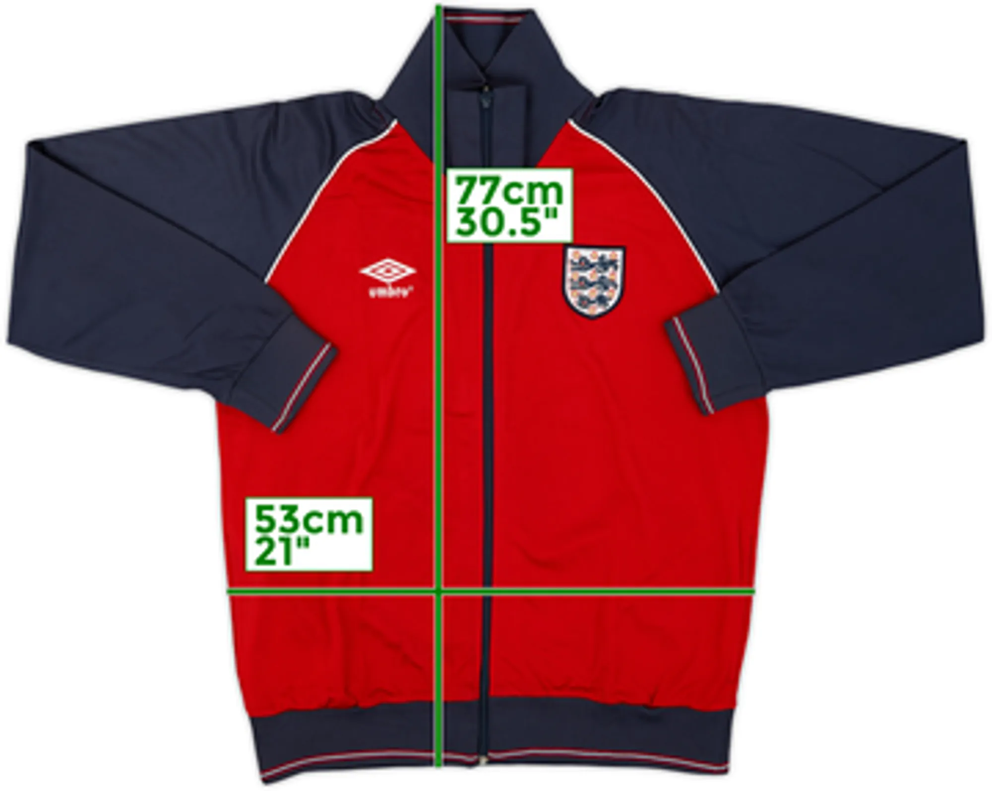 1999-00 England Umbro Retro Track Jacket - 8/10 - (L)