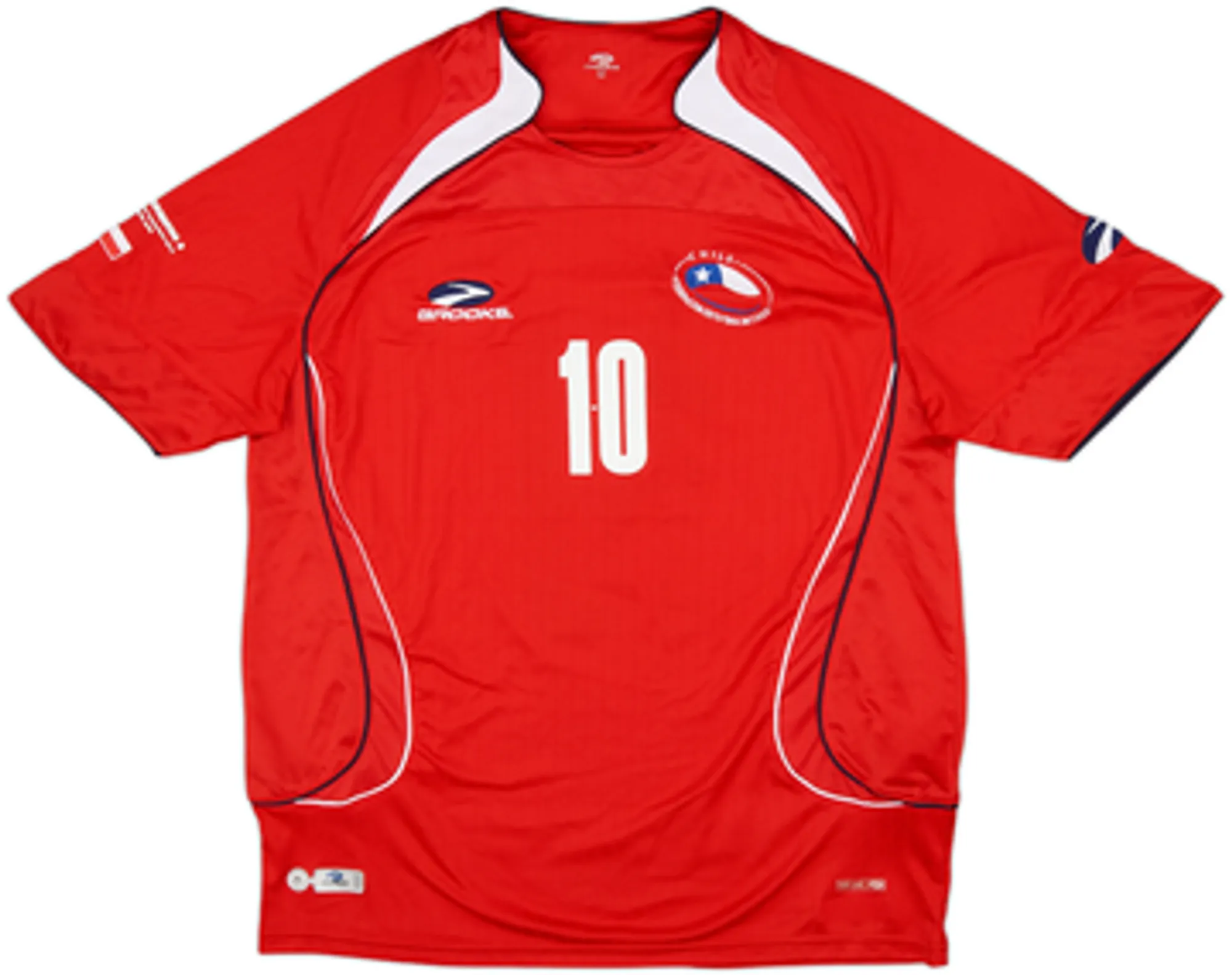 2007-09 Chile Home Shirt Orellana #10 - 9/10 - (L)