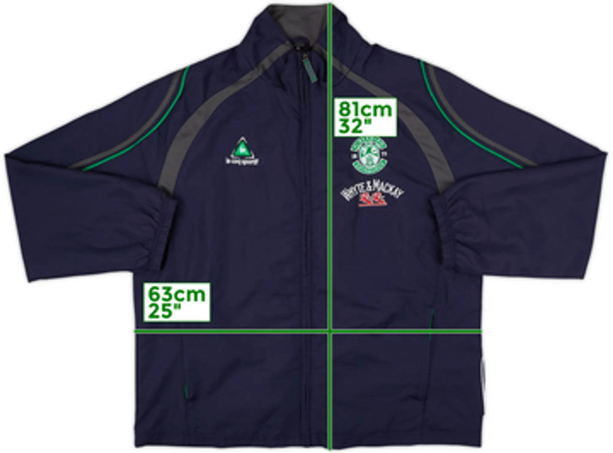 2007-08 Hibernian Le Coq Sportif Track Jacket - 9/10 - (XL)