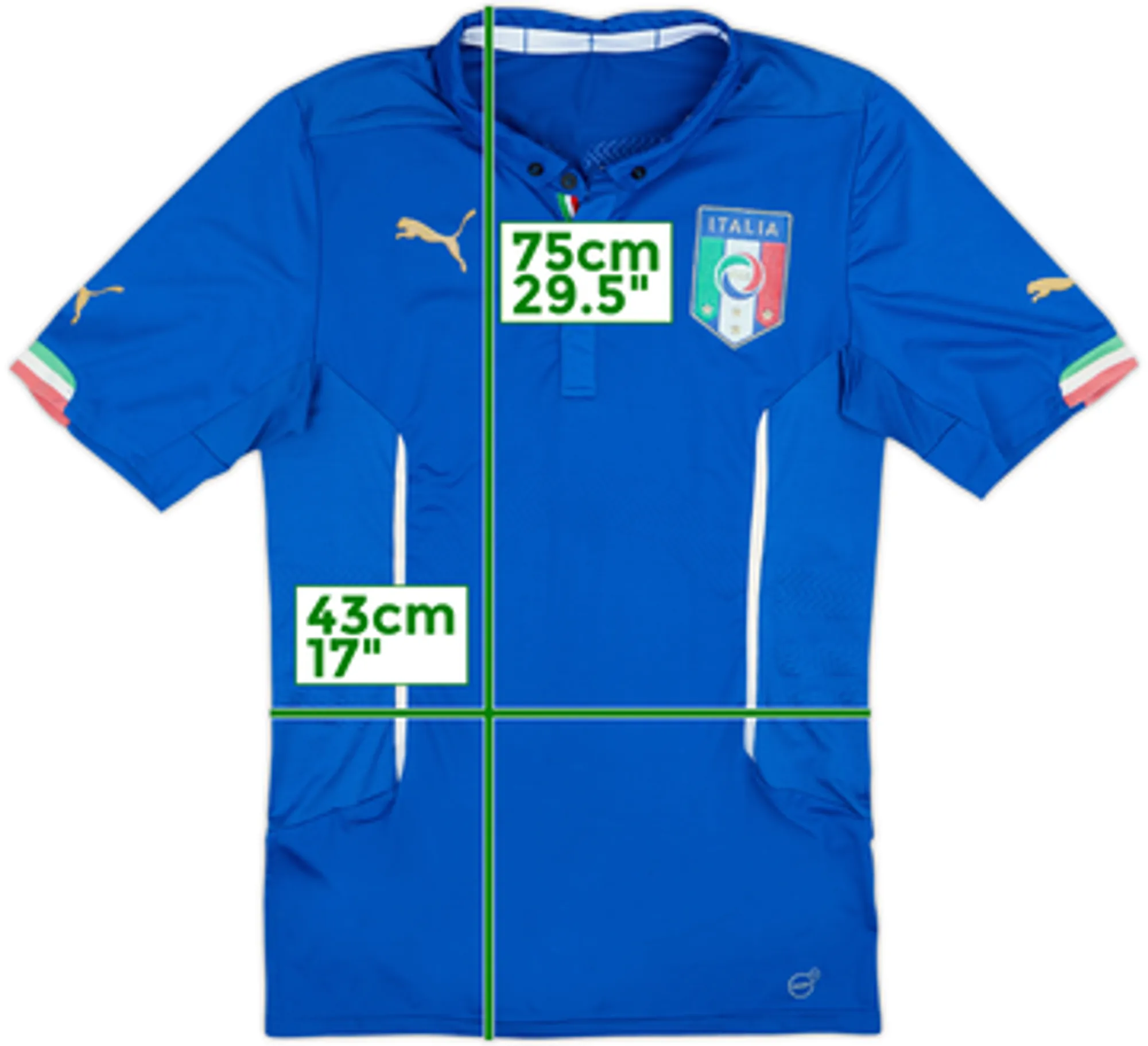 2014-15 Italy Player Issue (ACTV Fit) Home Shirt - 5/10 - (XL)