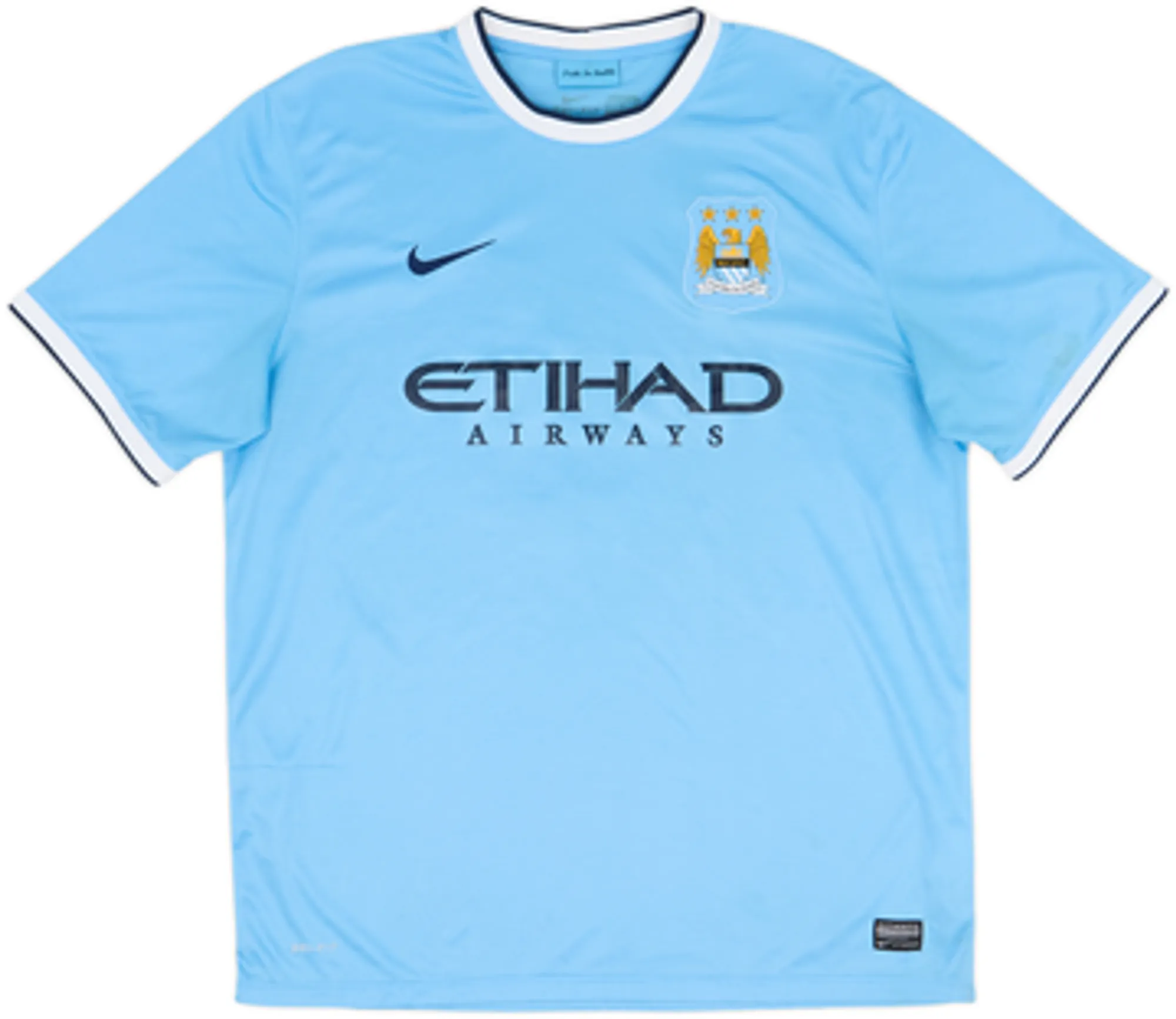 2013-14 Manchester City Home Shirt Kun Aguero #16 - 8/10 - (M)