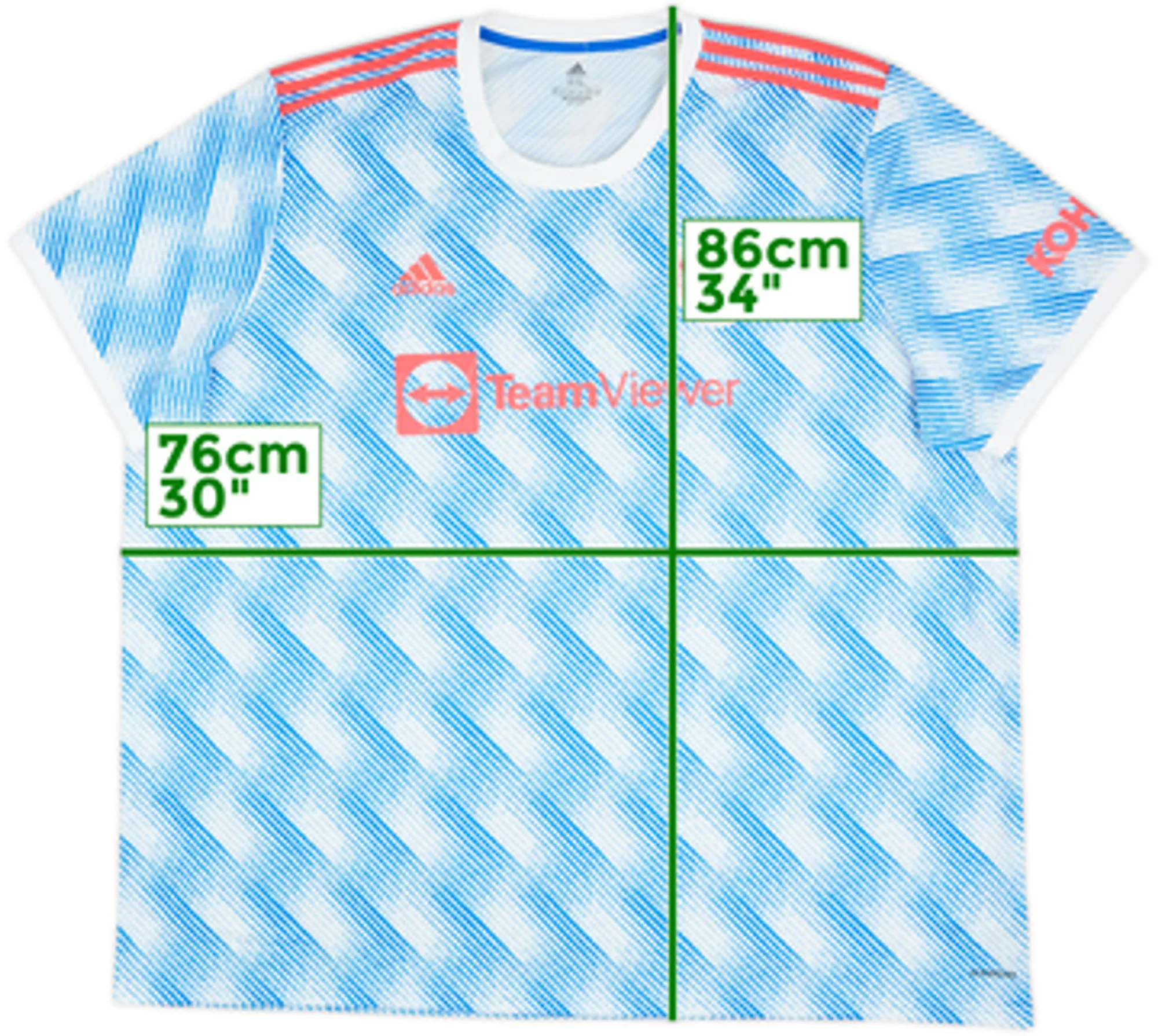 2021-22 Manchester United Away Shirt - 8/10 - (4XL)