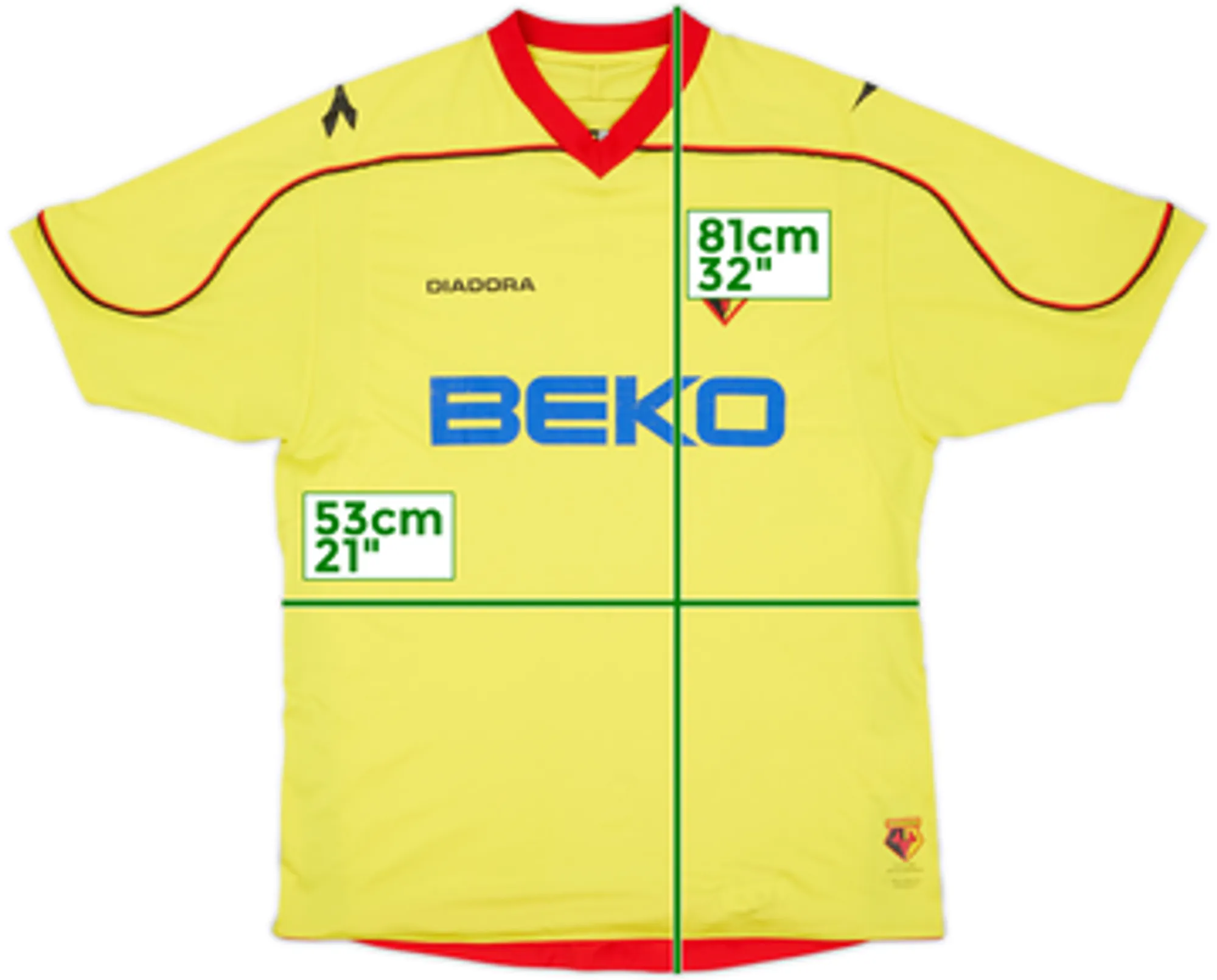 2008-09 Watford Home Shirt - 5/10 - (XL)