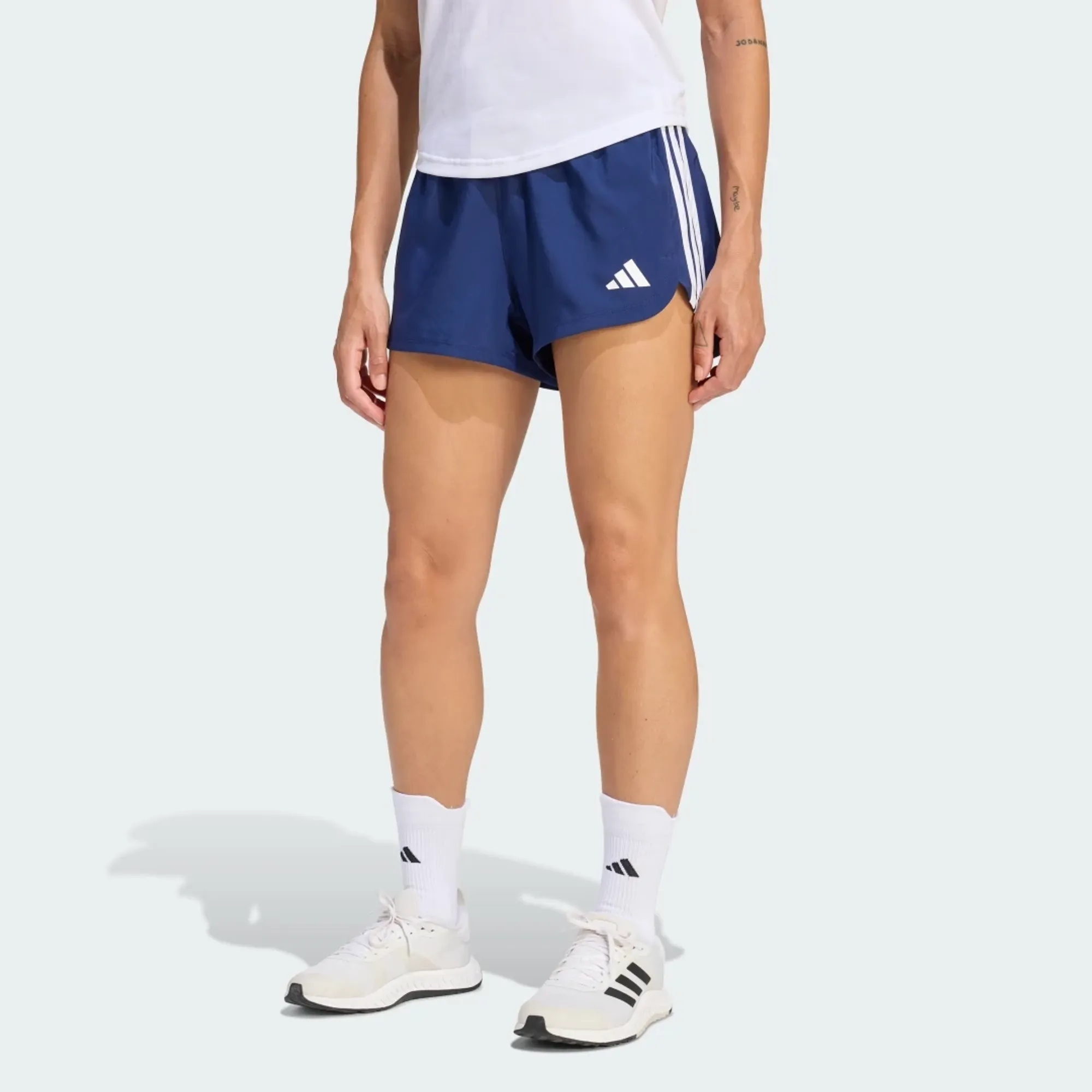 adidas Pacer Workout Woven High Rise Shorts