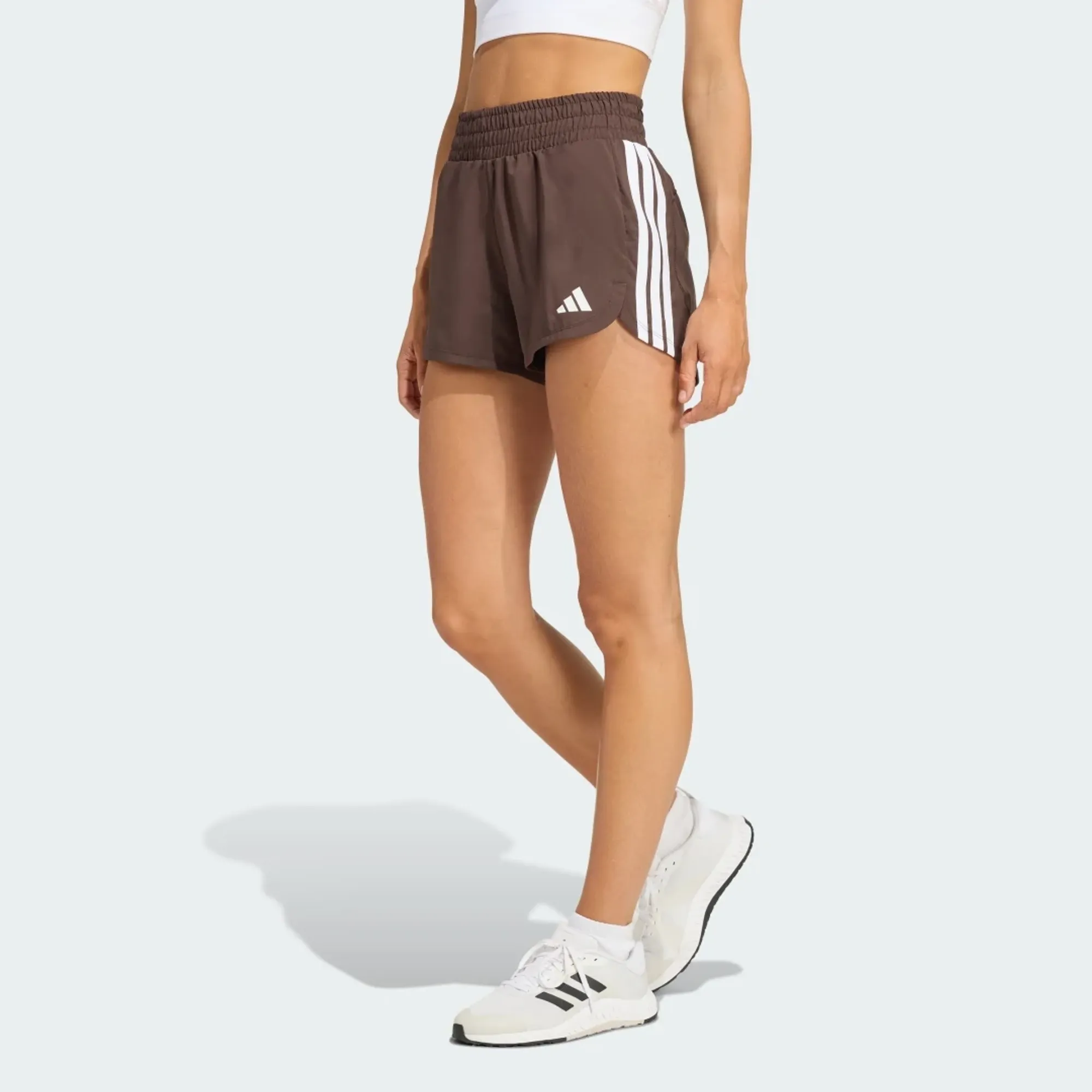 adidas Pacer Workout Woven High Rise Shorts