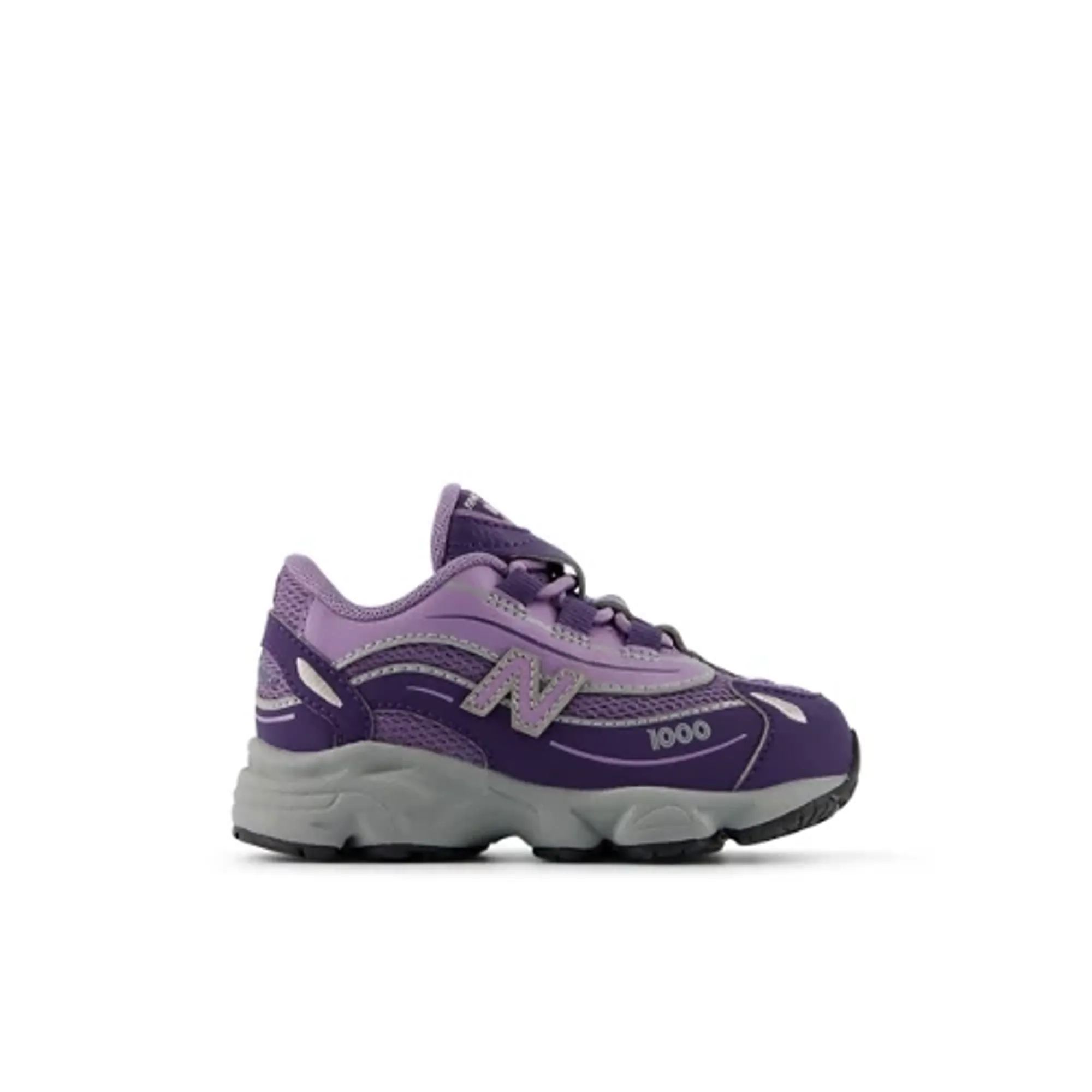 New Balance Infants 1000 Bungee Lace in Purple Synthetic