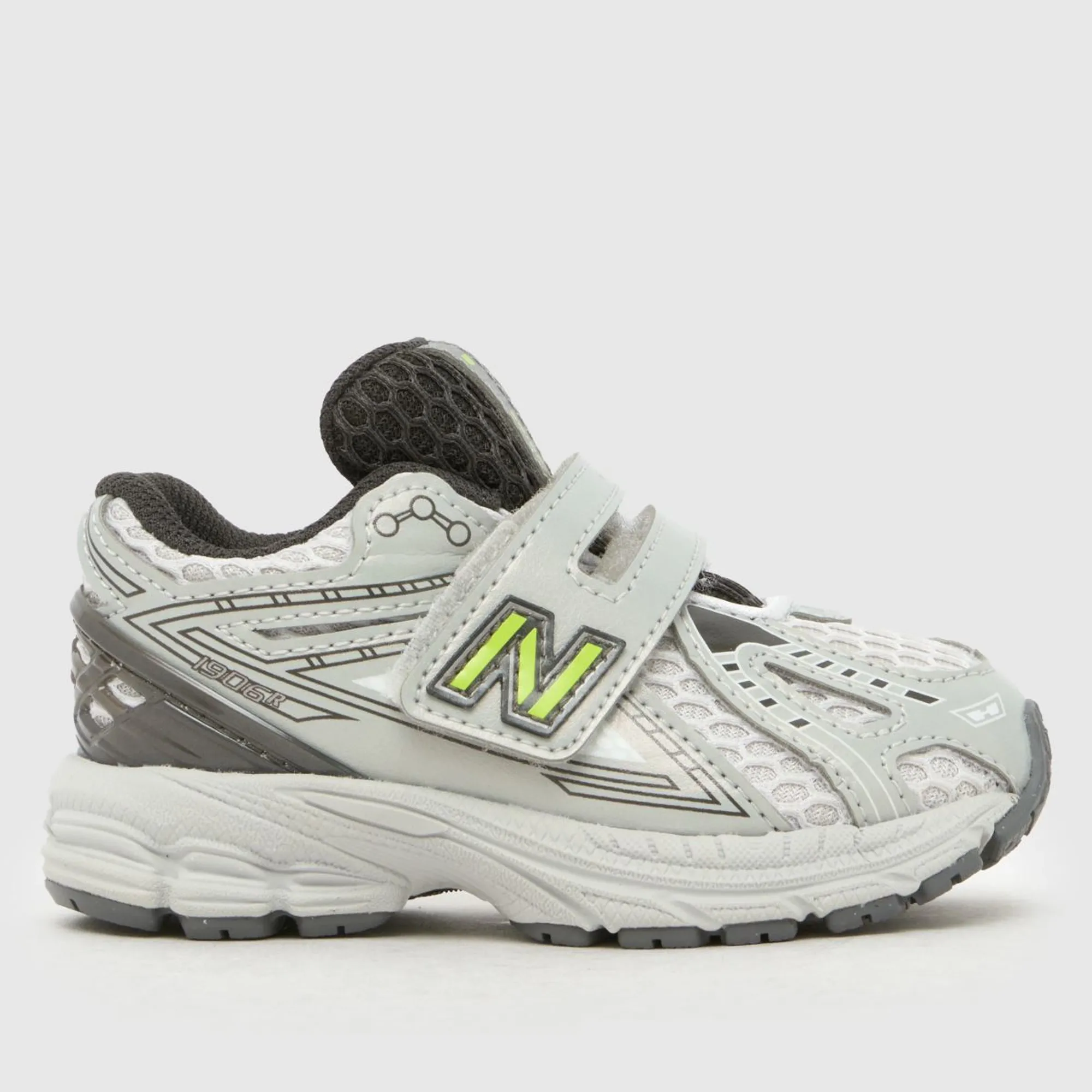 New Balance Infants 1906 Hook & Loop in Black/Green Synthetic