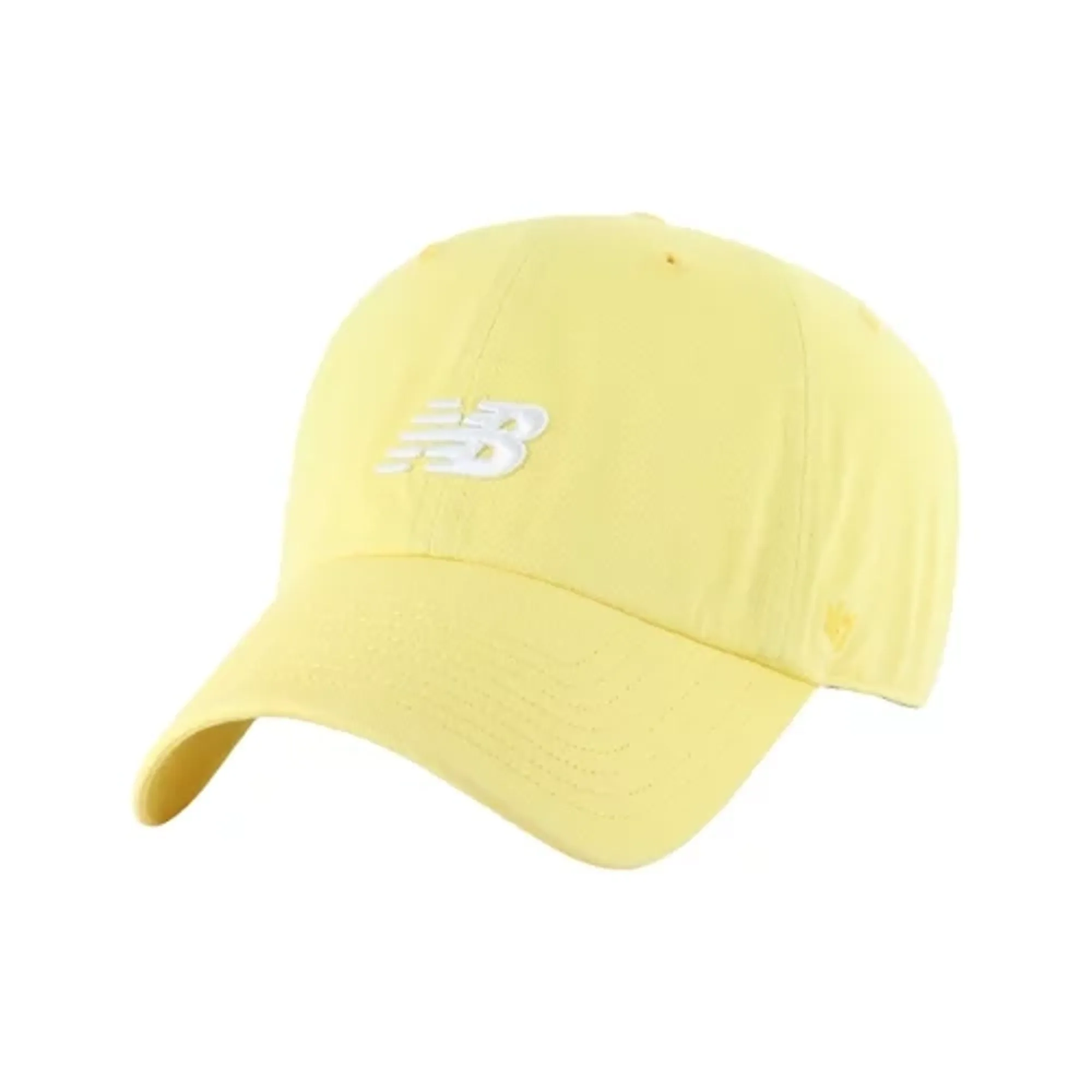 New Balance Unisex '47 Clean Up Hat in Yellow/White Cotton Twill