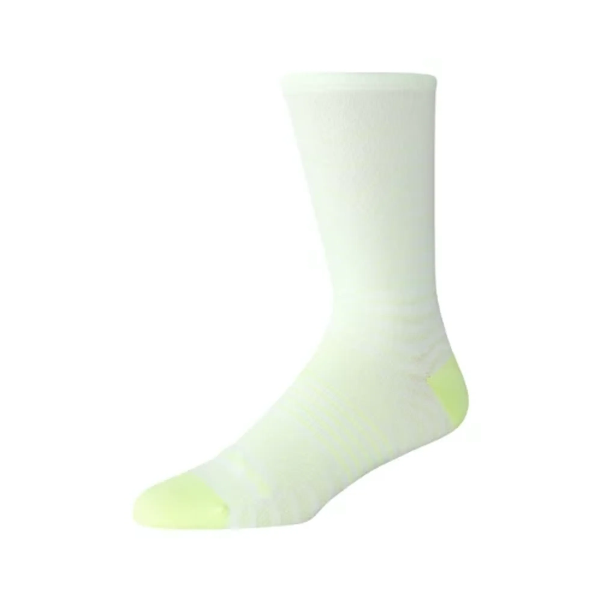 New Balance Unisex Pro Run Crew Socks 1 Pair in Green/White Nylon