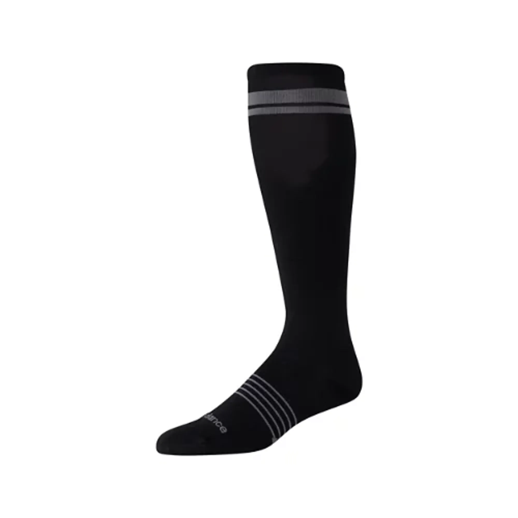 New Balance Unisex Pro Run OTC Socks 1 Pair in Black Nylon