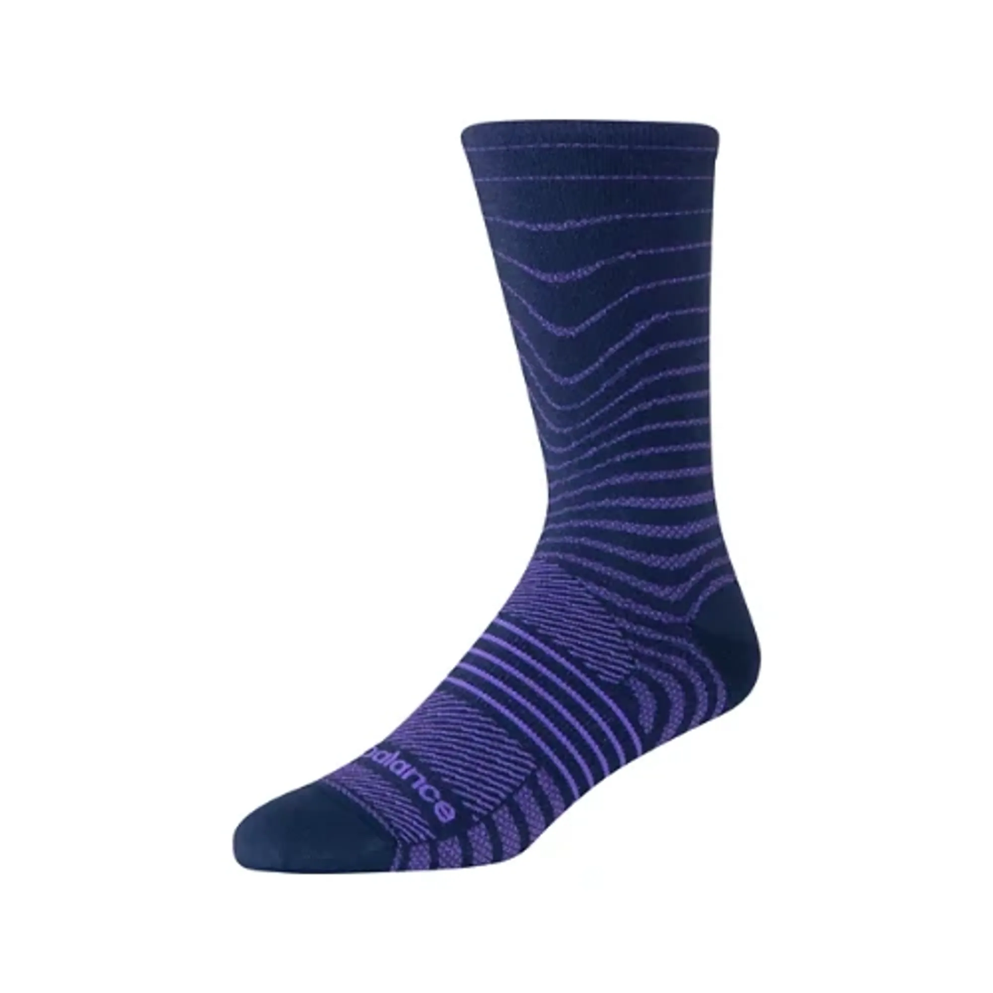 New Balance Unisex Pro Run Crew Socks 1 Pair in Blue Nylon