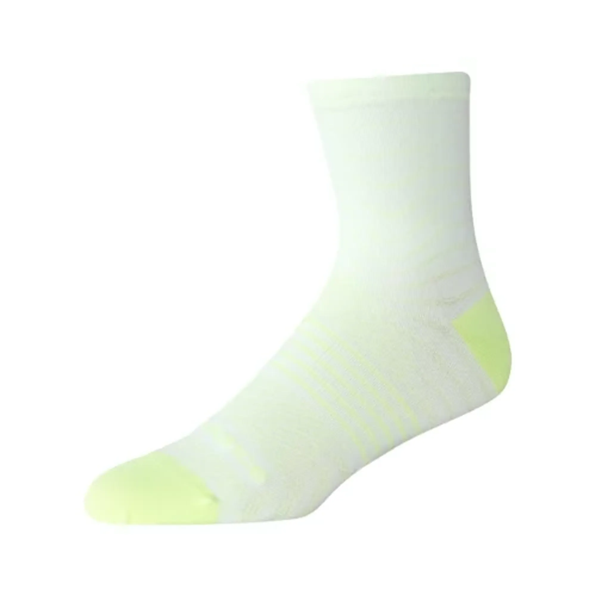 New Balance Unisex Pro Run QTR Socks 1 Pair in Green/White Nylon