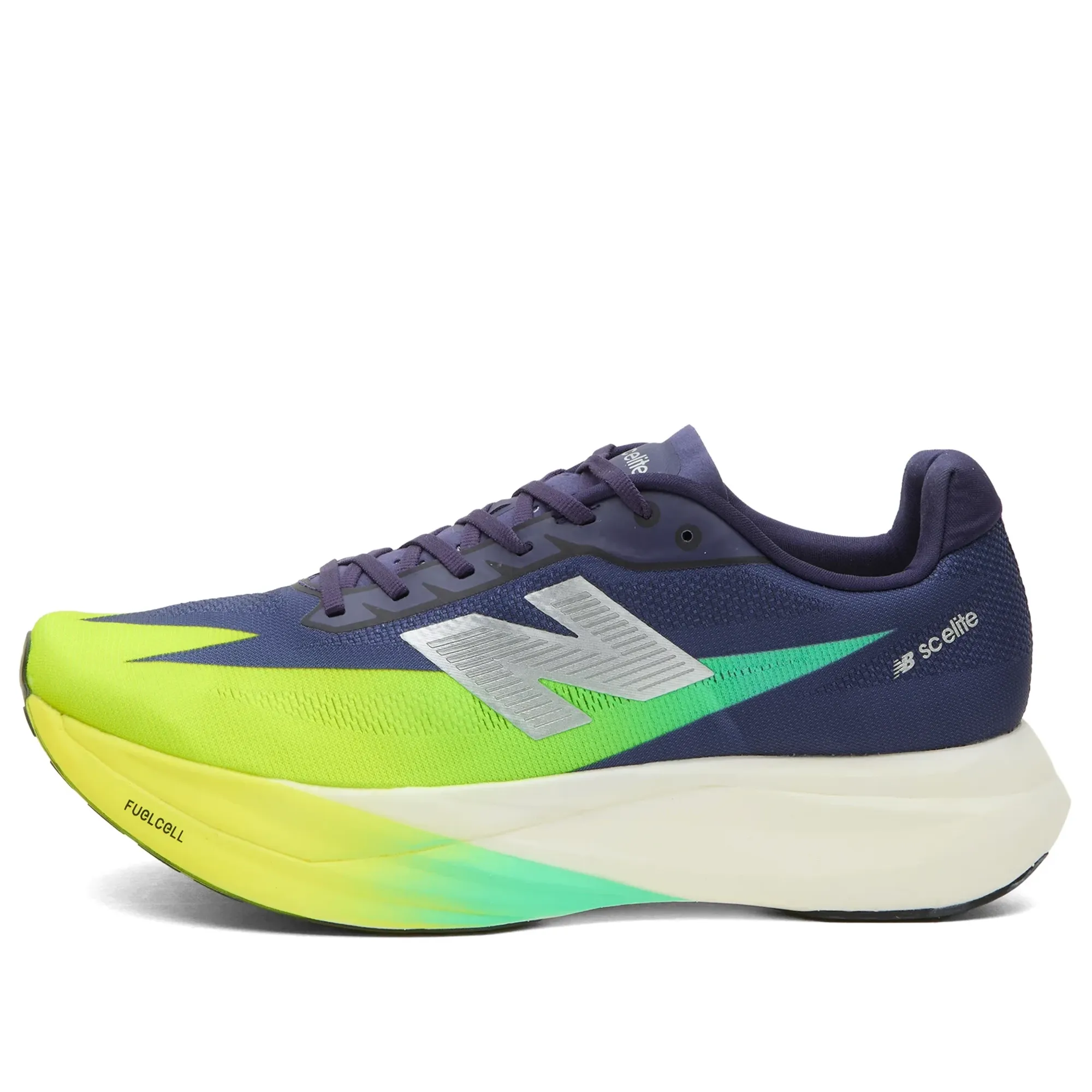 New Balance Men's FuelCell SuperComp Elite v5 in Purple/Green Synthetic