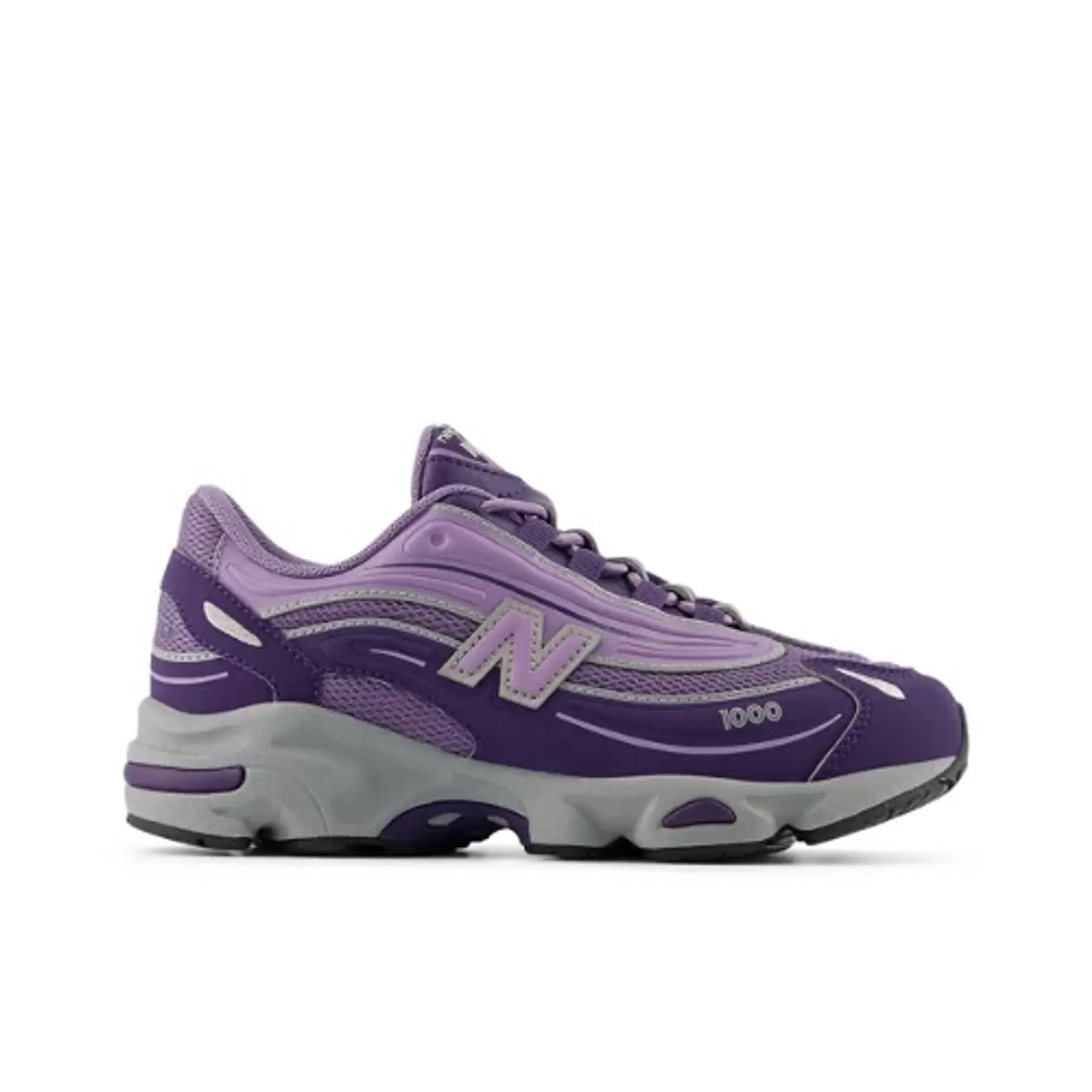 New Balance Kids 1000 Bungee Lace in Purple Synthetic