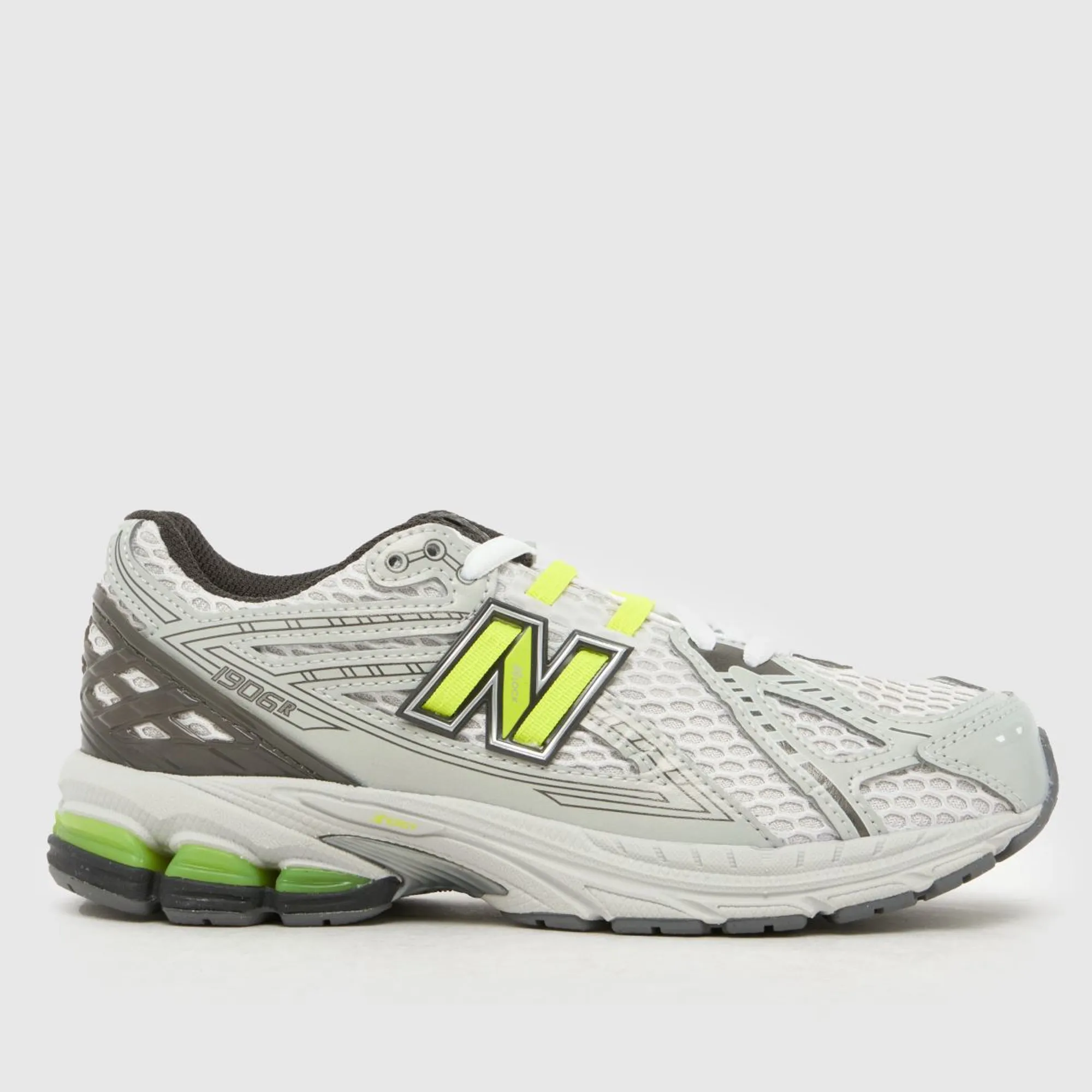 New Balance Kids 1906 Lace in Black/Green Synthetic