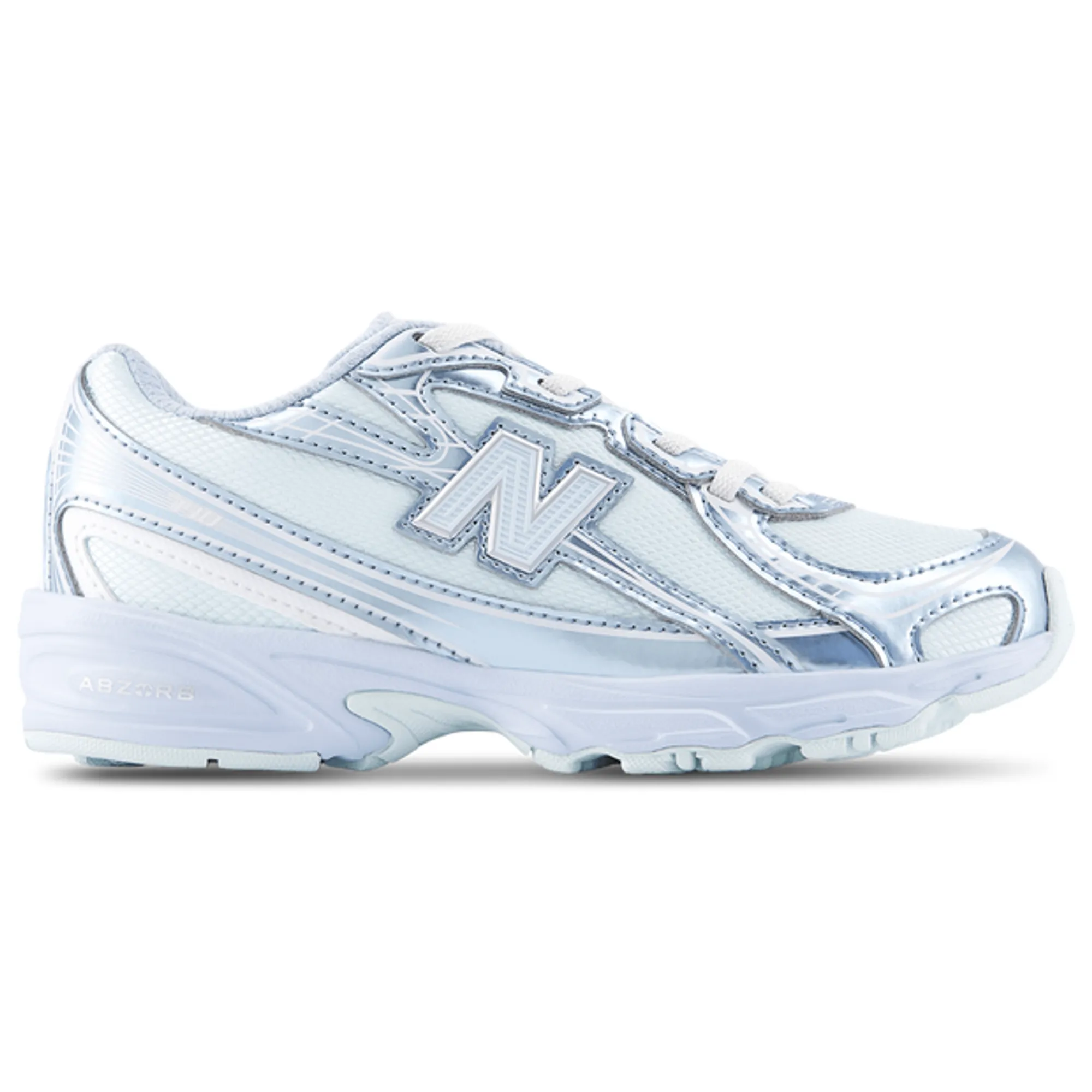 New Balance Kids 740 Bungee Lace in Blue Synthetic