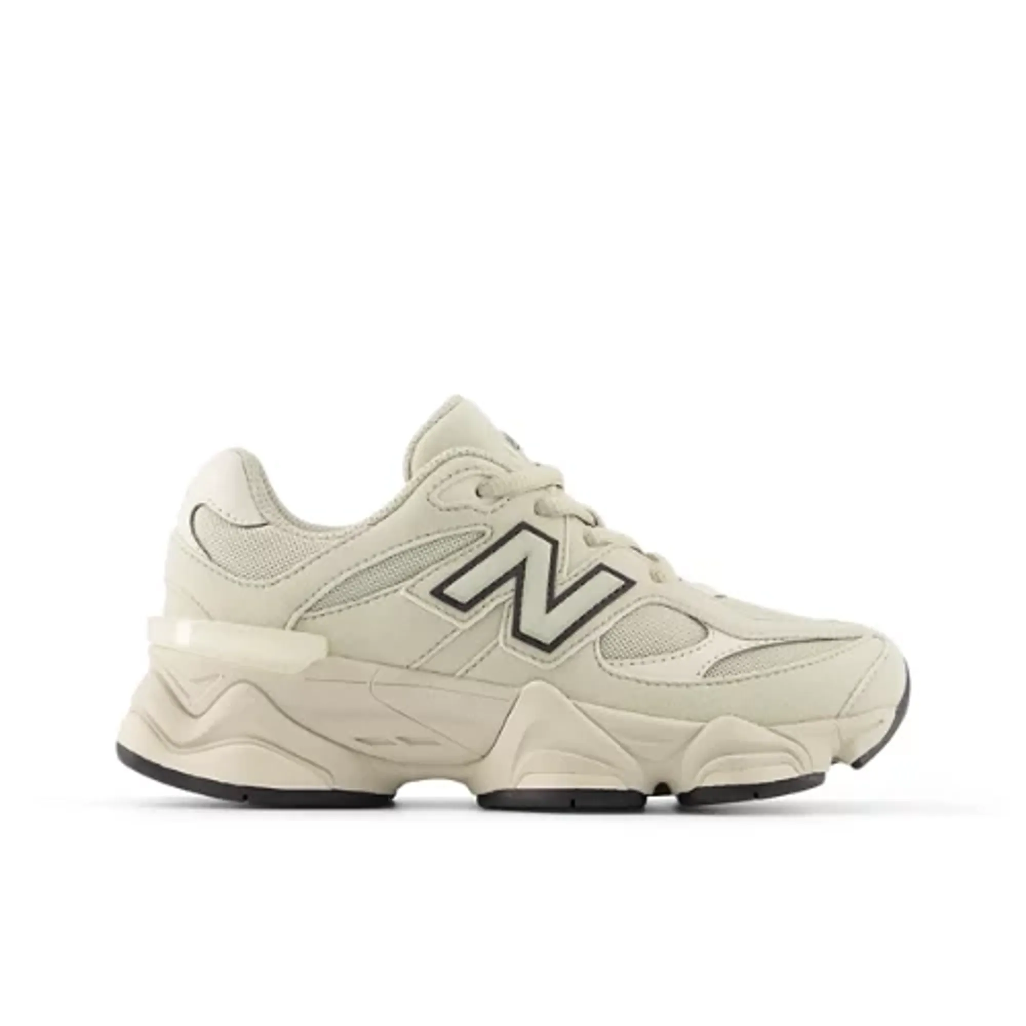 New Balance Kids 9060 Lace in Grey/Beige Suede/Mesh