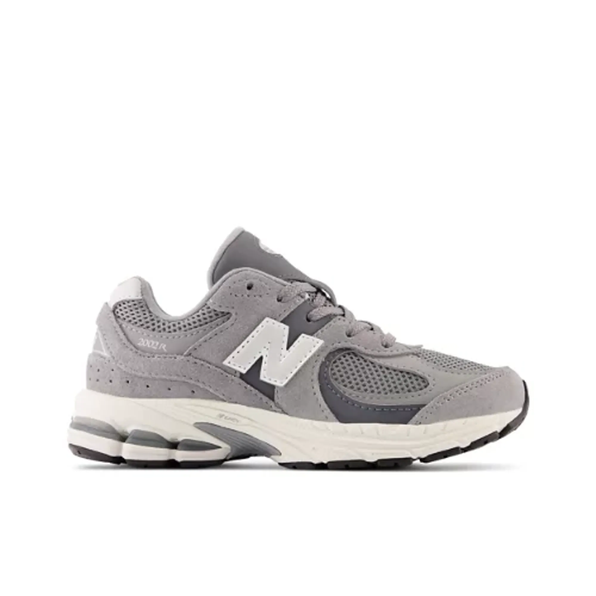 New Balance Kids 2002 Lace in Grey Leather