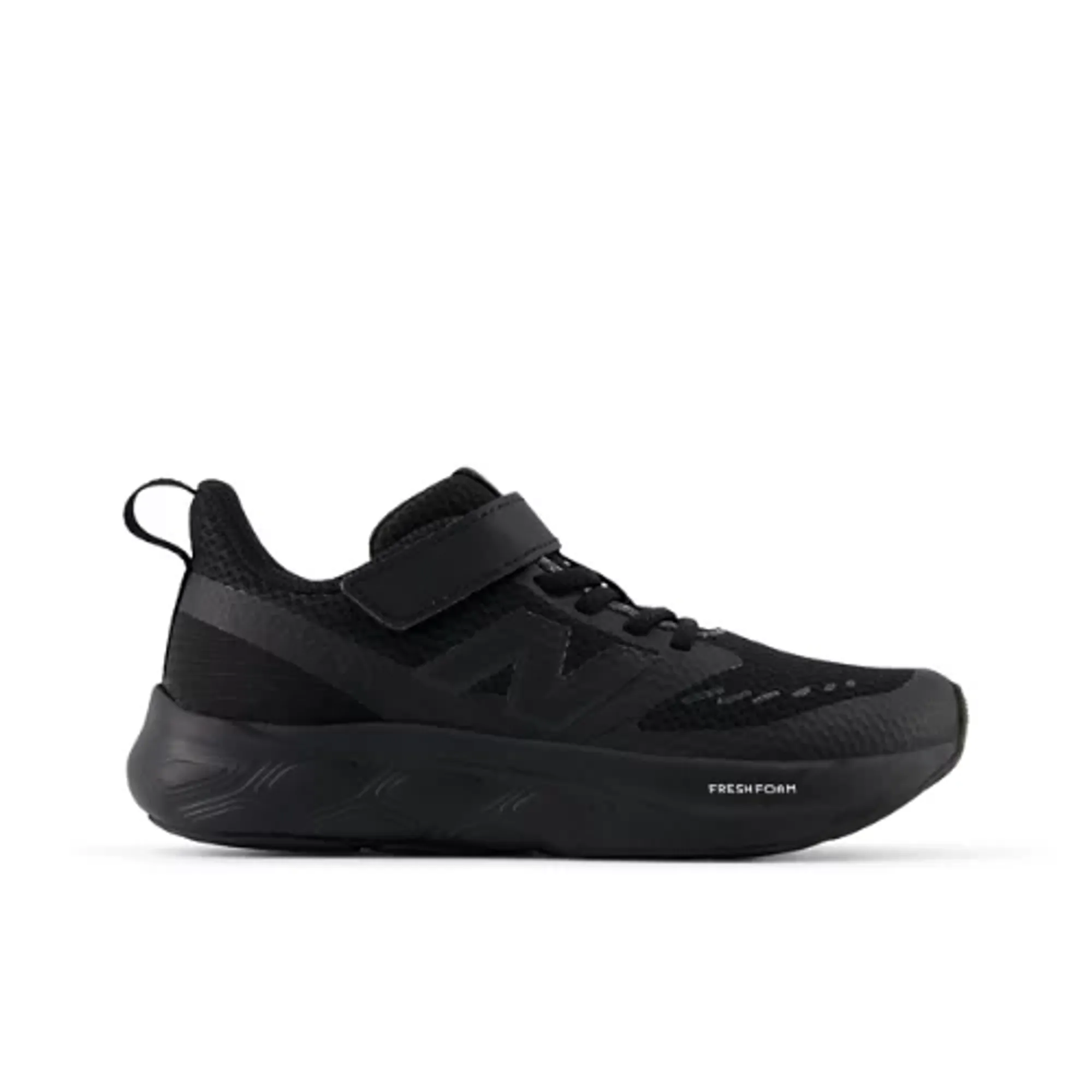 New Balance Kids 625 Hook & Loop in Black Mesh