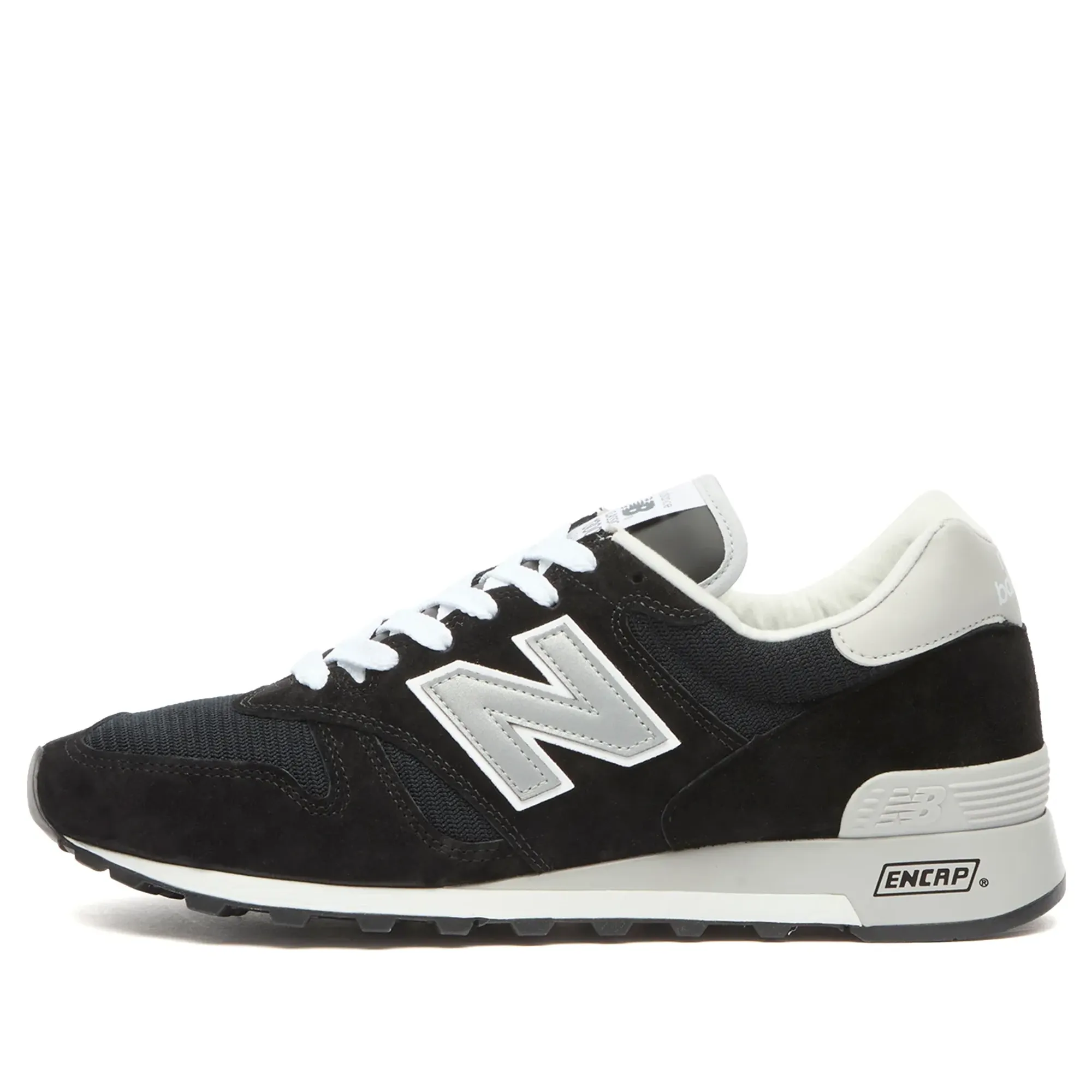 New Balance Unisex Made in USA 1300 in Black/Grey/White Suede/Mesh