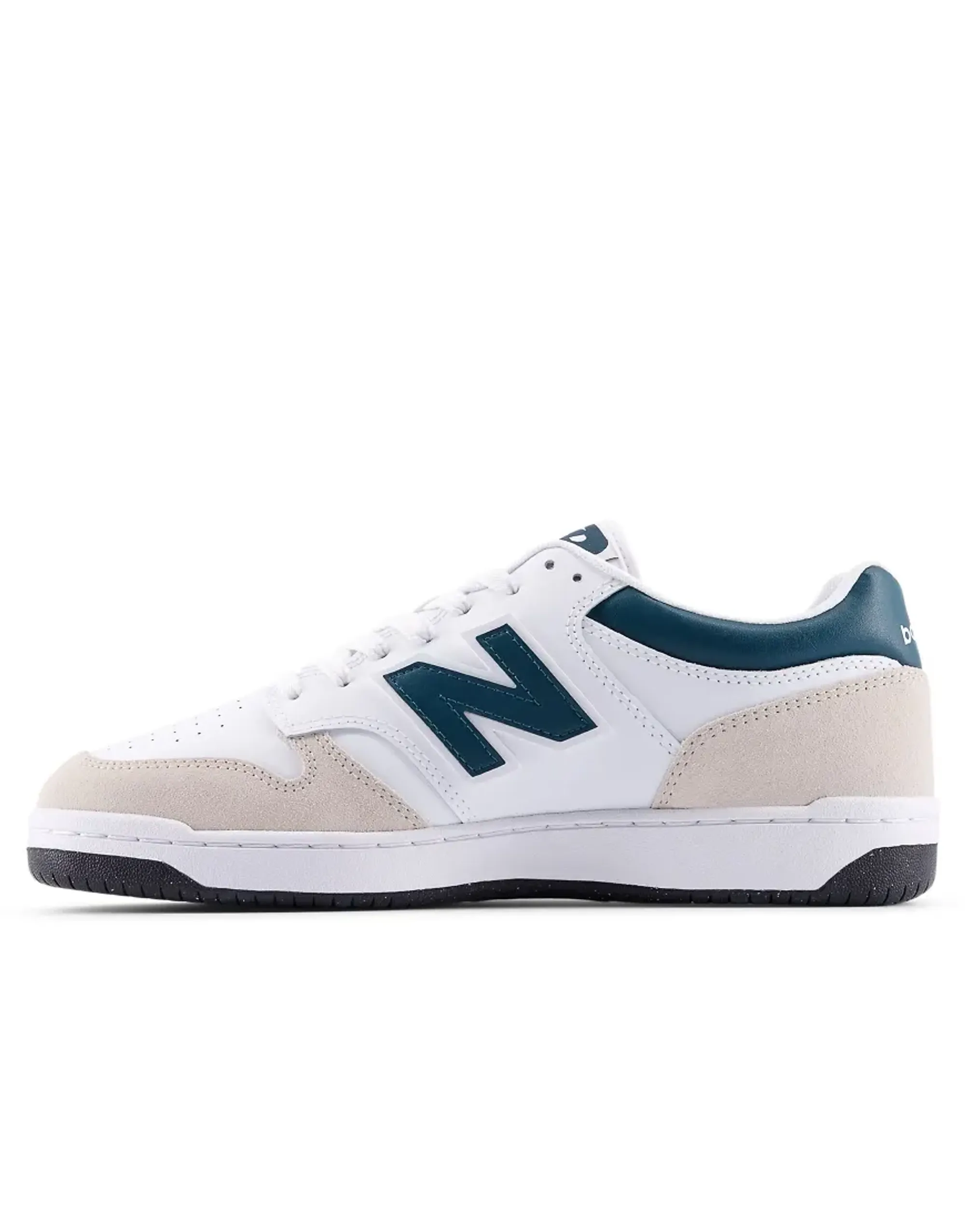 New Balance Unisex 480 L in White/Green Mesh