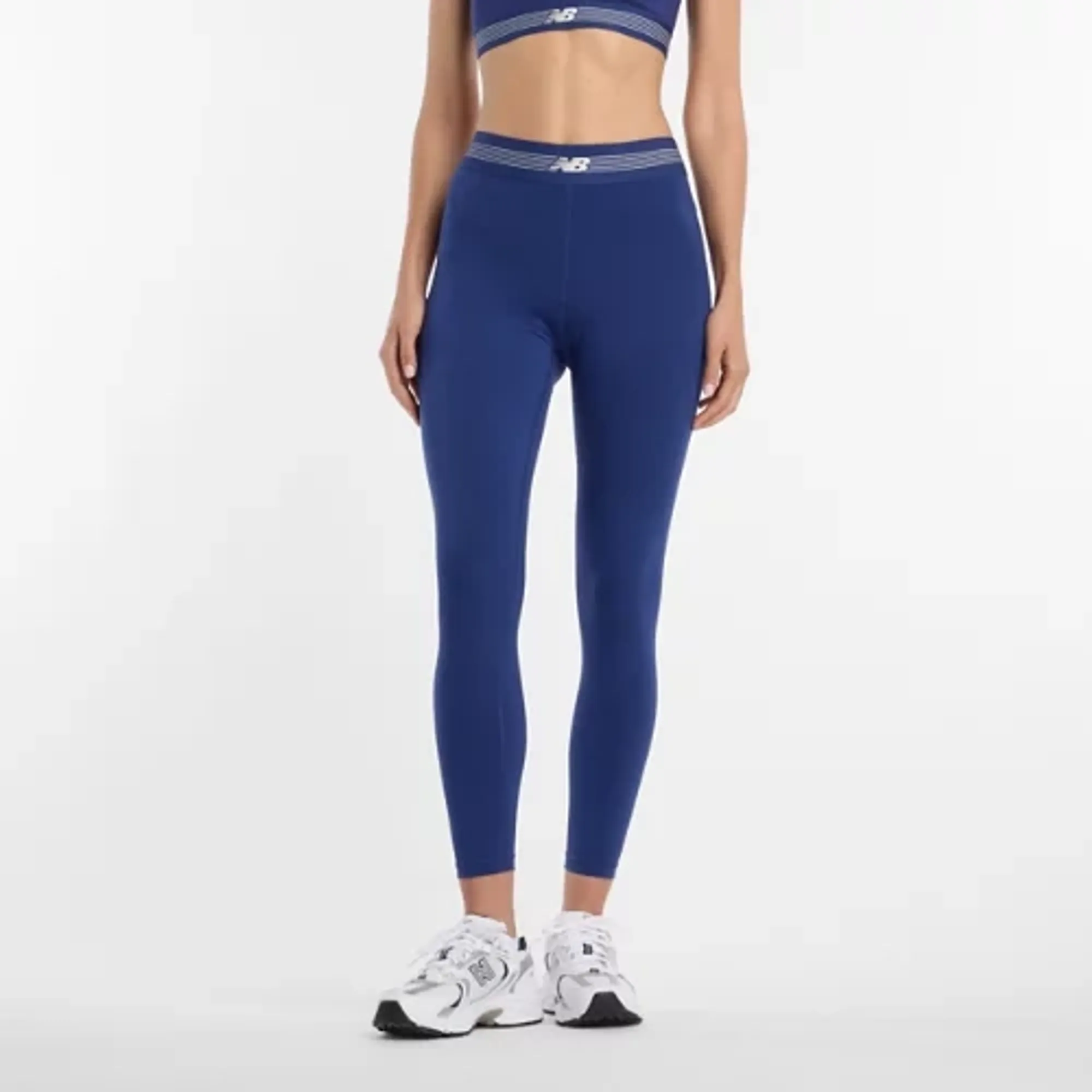 New Balance Women AC Legging 25" in Blue Poly Knit