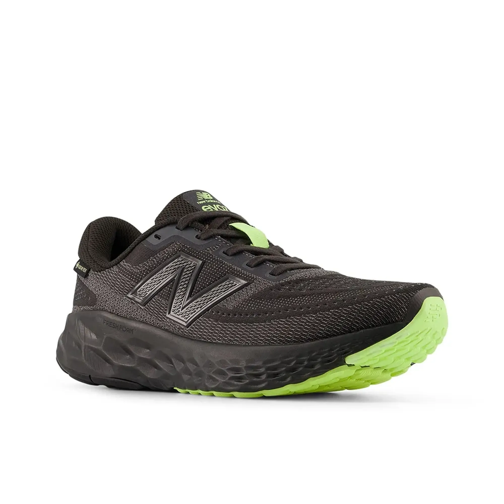 New Balance Women Fresh Foam X EVOZ v4 GORE-TEX® in Black/Grey/Green Textile