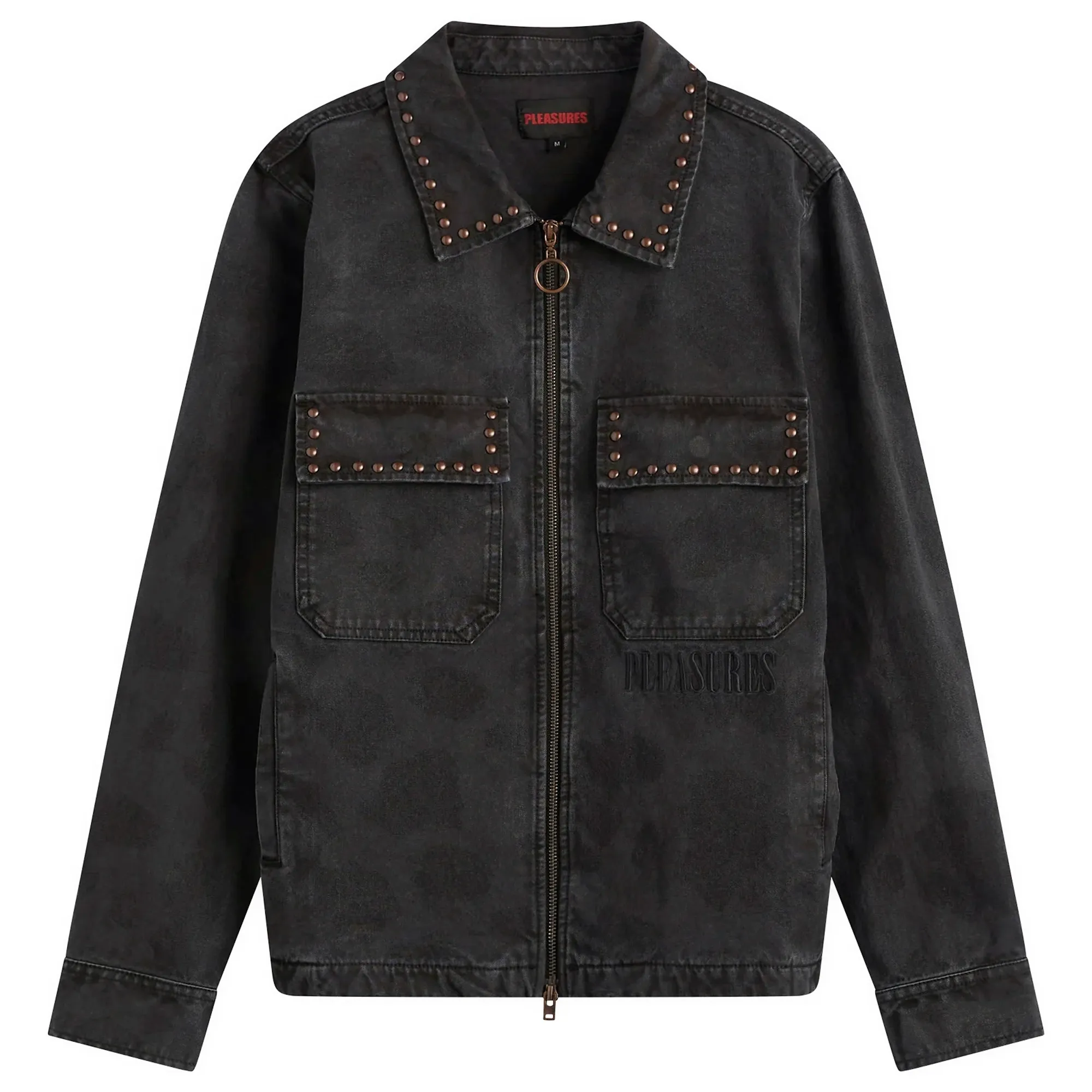 Pleasures Men's Cowhide Work Jacket Black