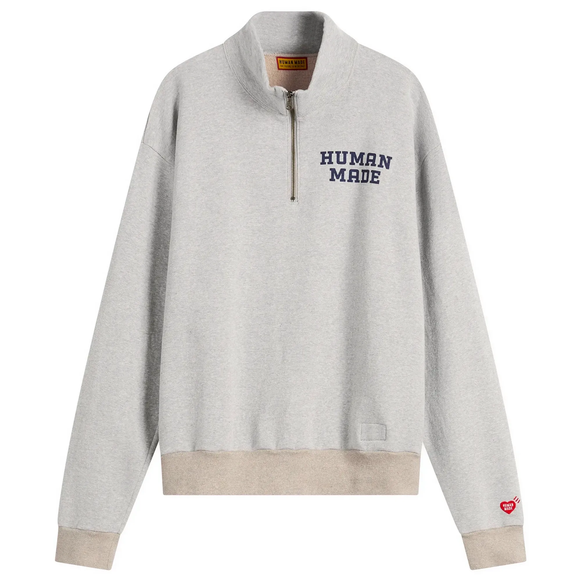 Human Made Men's Half-Zip Sweatshirt Gray