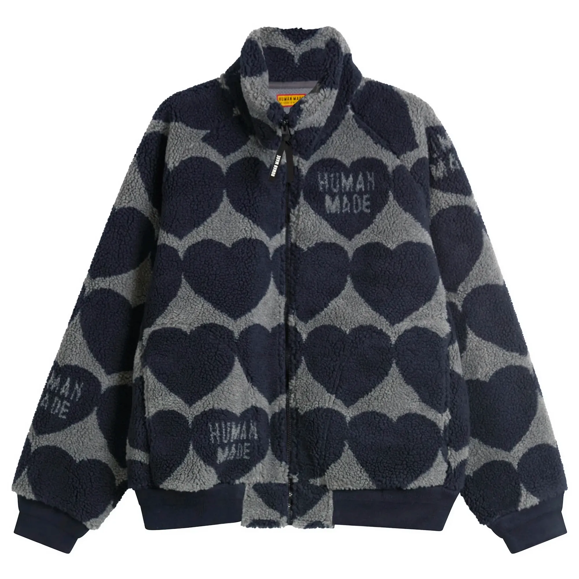 Human Made Men's Heart Fleece Jacket Navy