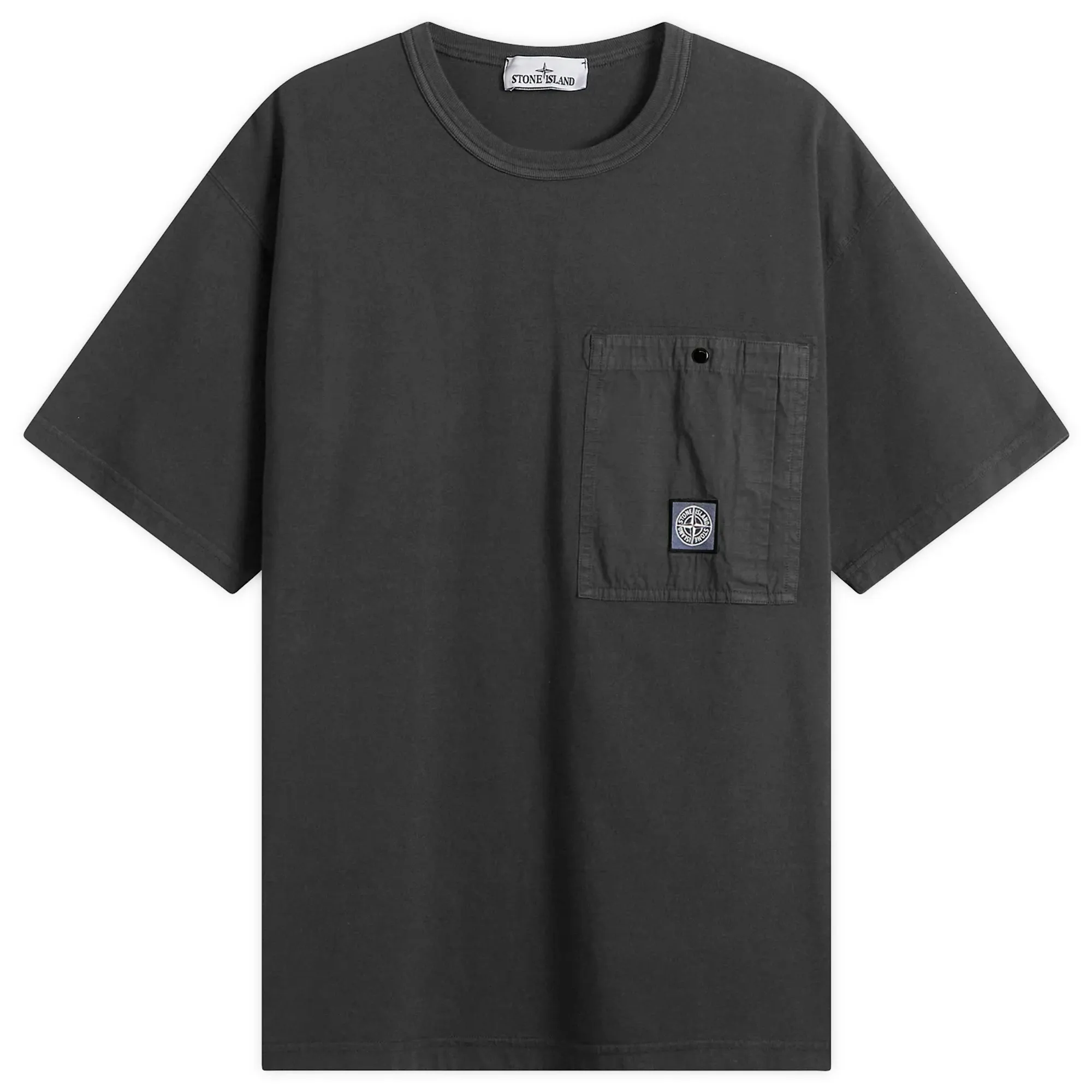 Stone Island Men's Patch Logo Pocket T-Shirt Black